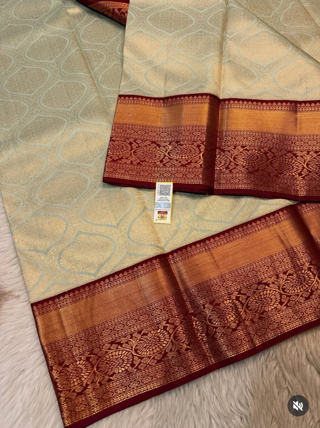 KANCHIPURAM PURE SILK SAREE | SILKMARK® CERTIFIED - PASTEL GREEN