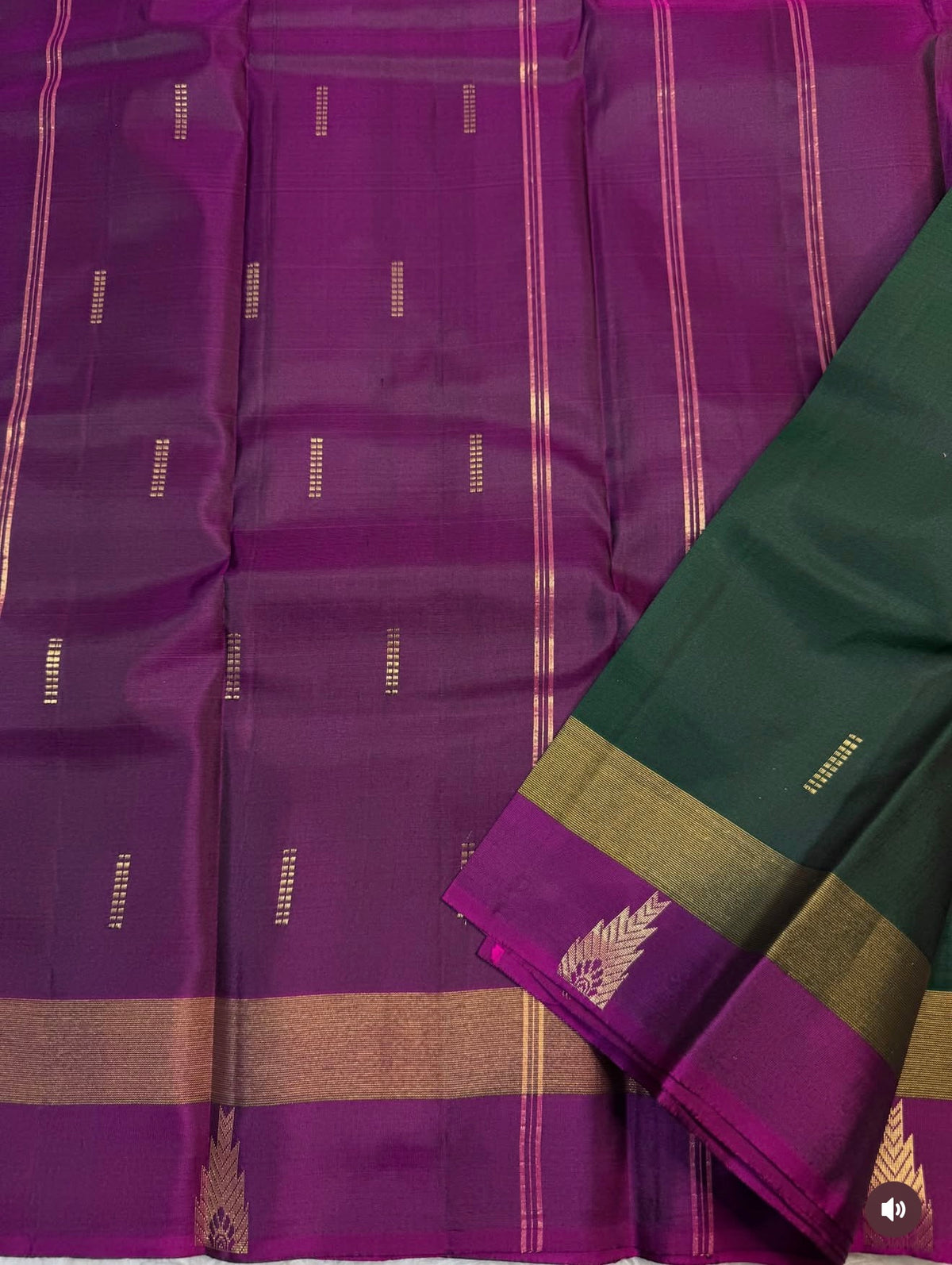 KANCHIPURAM PURE SILK SAREE | SILKMARK® CERTIFIED - SACRAMENTO GREEN