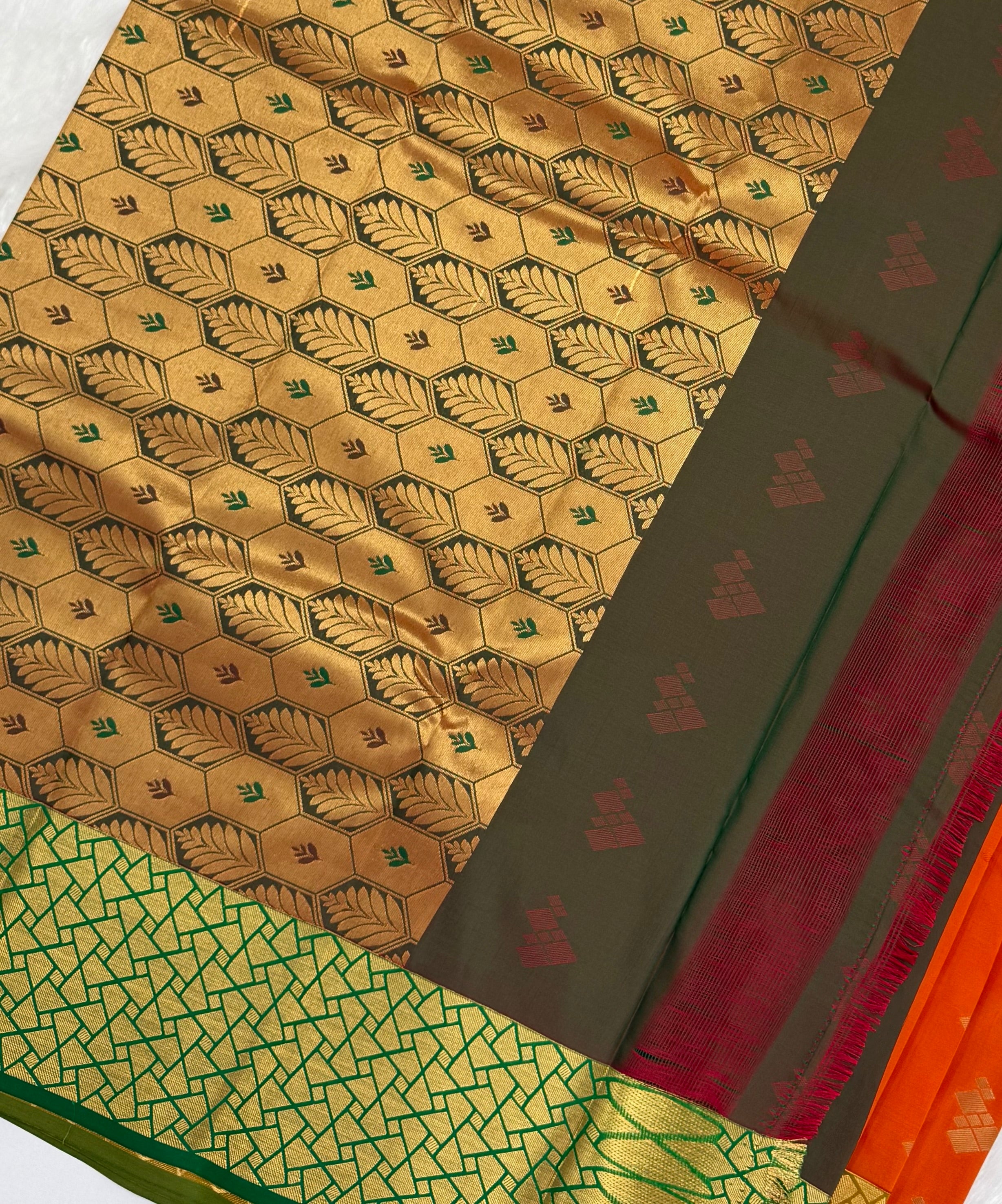 KARUNYA'S SPECIAL SOFT SILK SAREE - ORANGE
