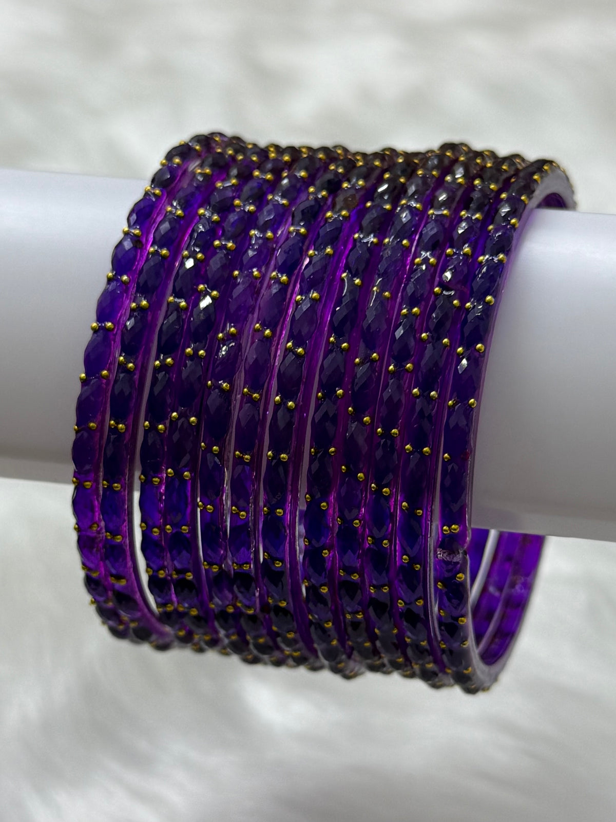 RAINDROP GLASS BANGLES PACK OF 12