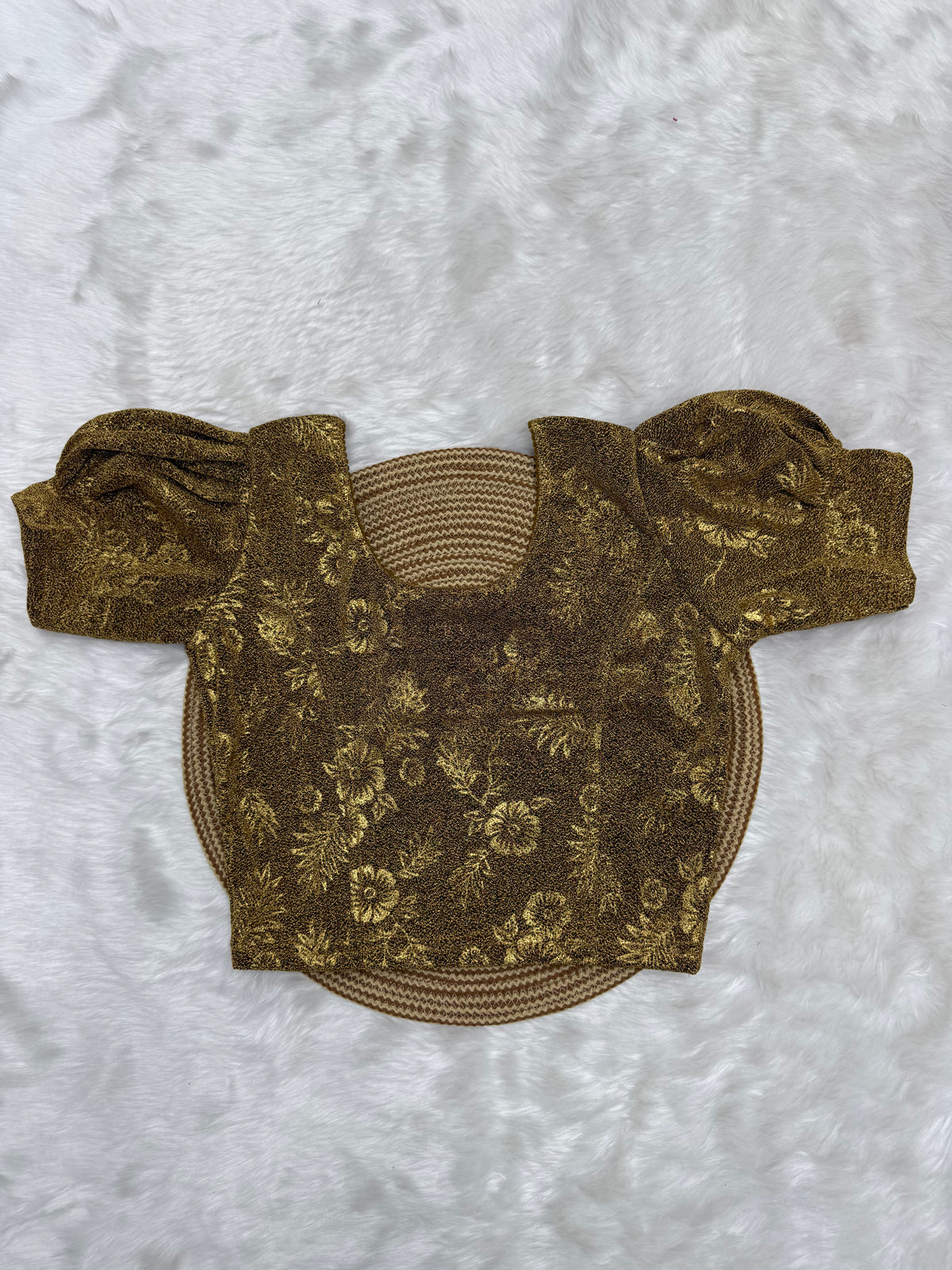 DESIGNER STRETCHABLE BLOUSE - GOLD