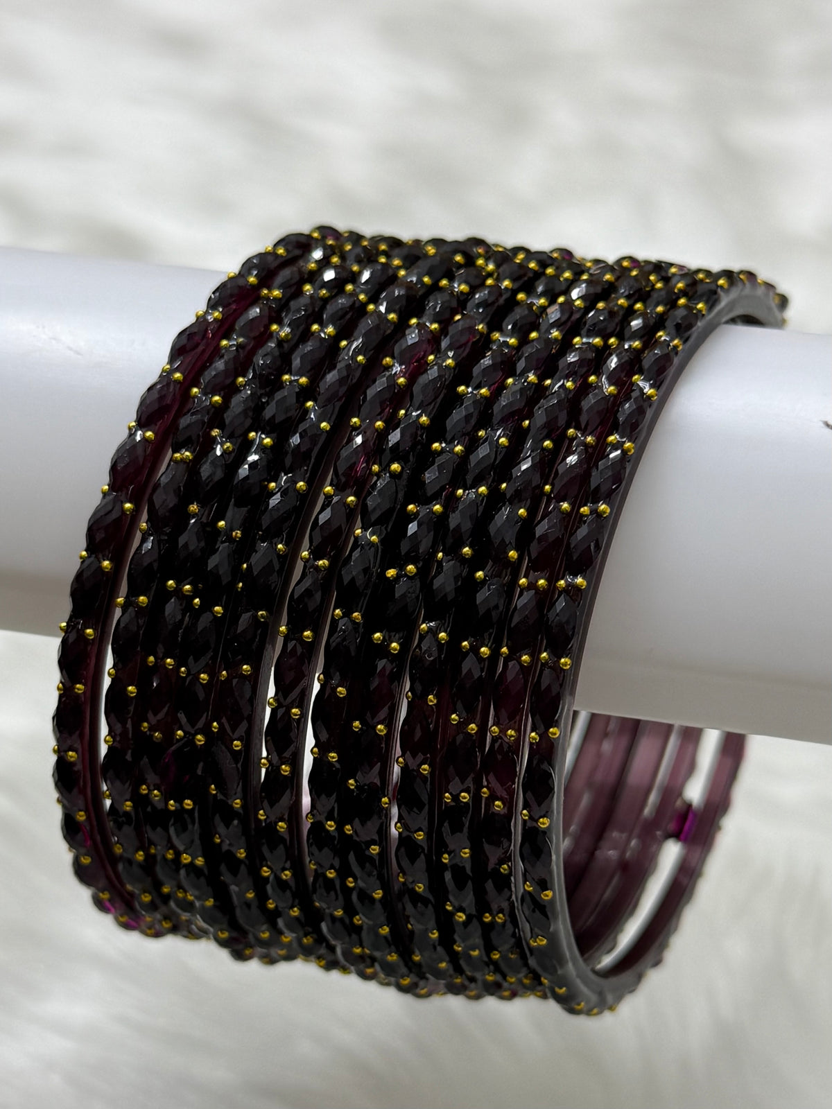 RAINDROP GLASS BANGLES PACK OF 12