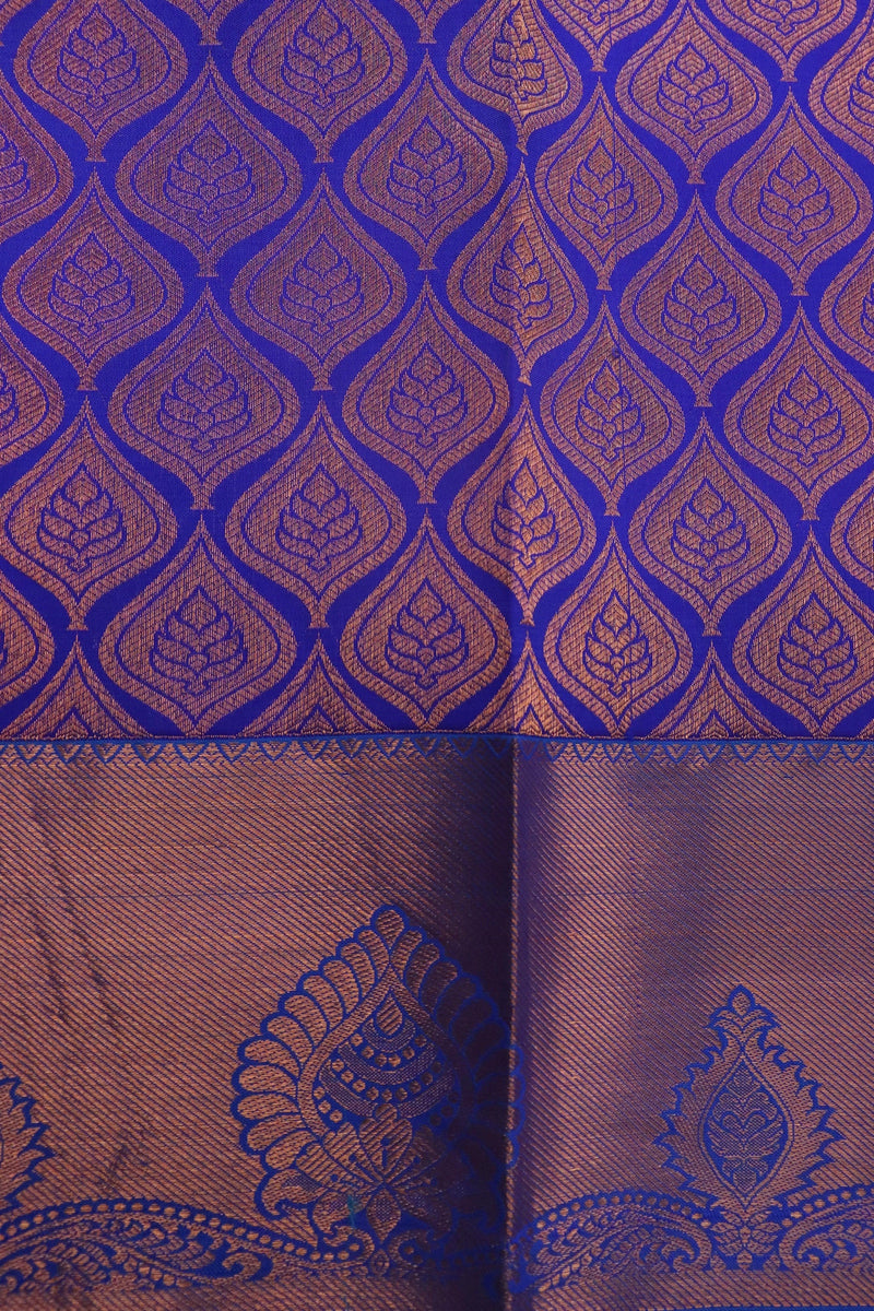 ROYAL BLUE KANCHIPURAM PURE SILK SAREE | SILKMARK® CERTIFIED