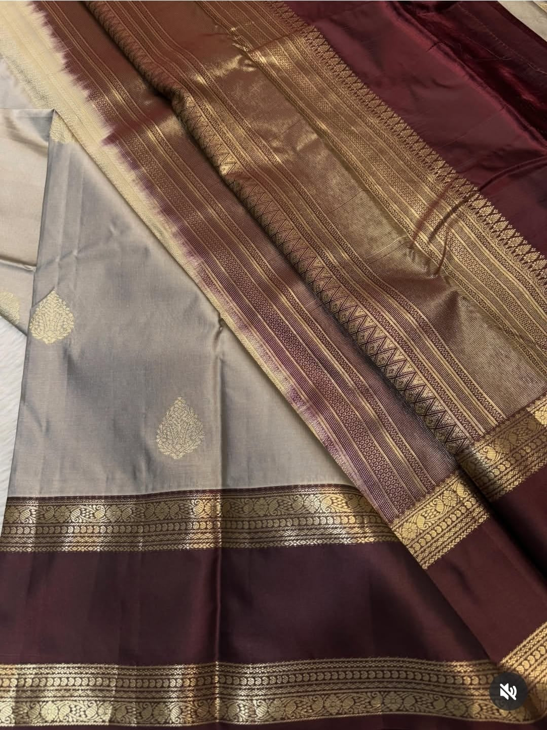 PREMIUM SEMI KANCHI SILK SAREE - GREY