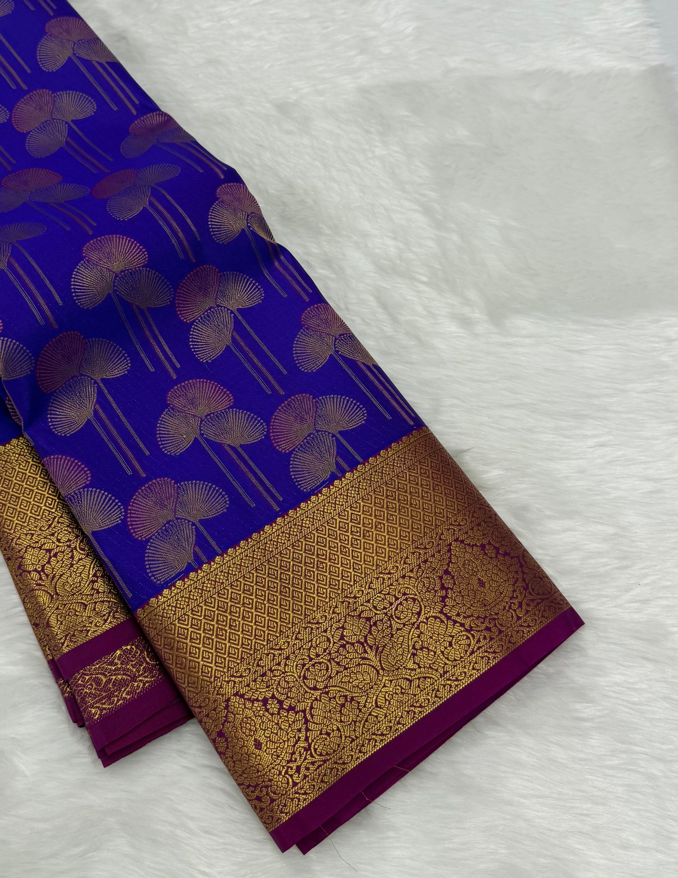 KARUNYA'S SPECIAL PREMIUM  SILK SAREE - DARK VIOLET