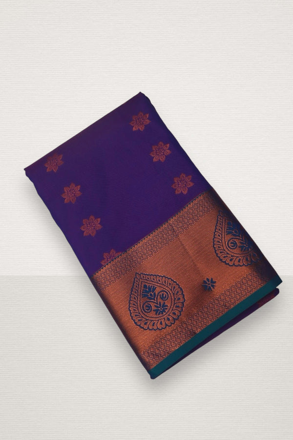 KARUNYA SPL SOFT SILK SAREE - PURPLE