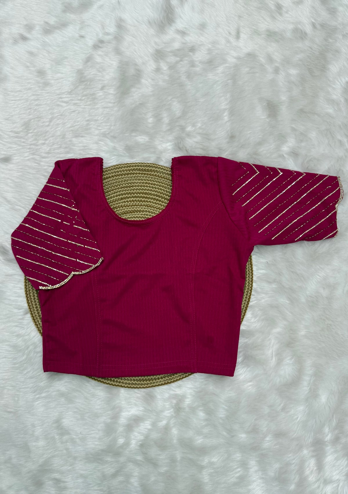 DESIGNER STRETCHABLE BLOUSE - PINK