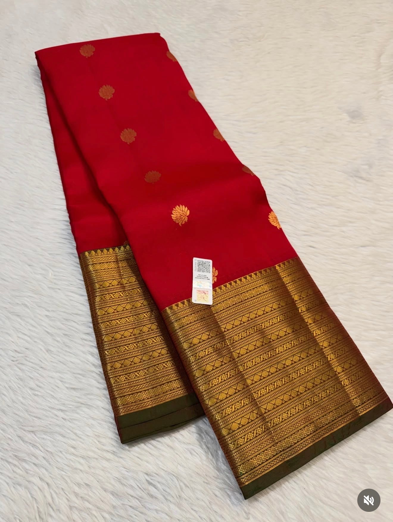 KANCHIPURAM PURE SILK SAREE | SILKMARK® CERTIFIED - SCARLET RED