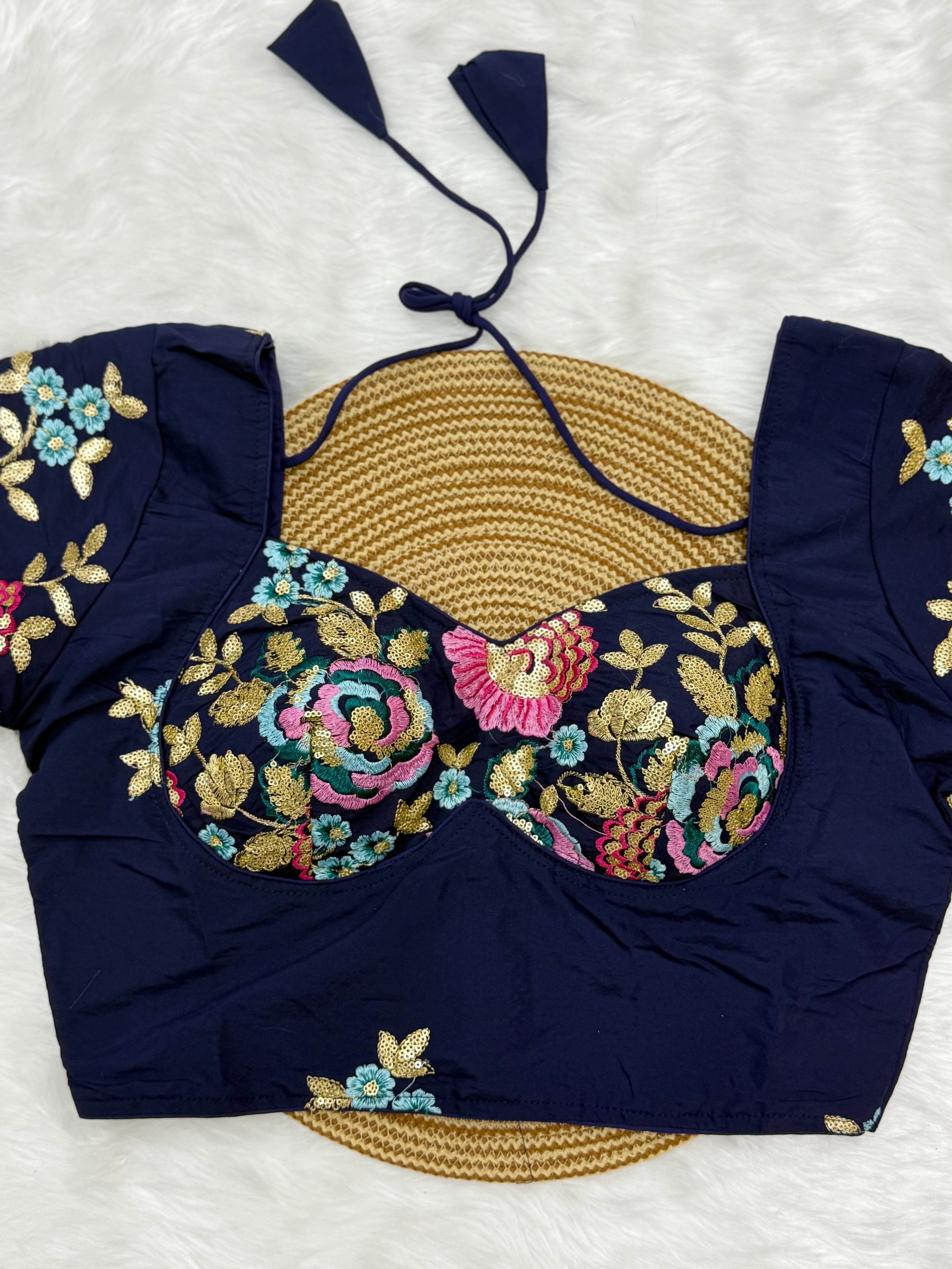 DESIGNER EMBRO-SEQUIN WORK BLOUSE