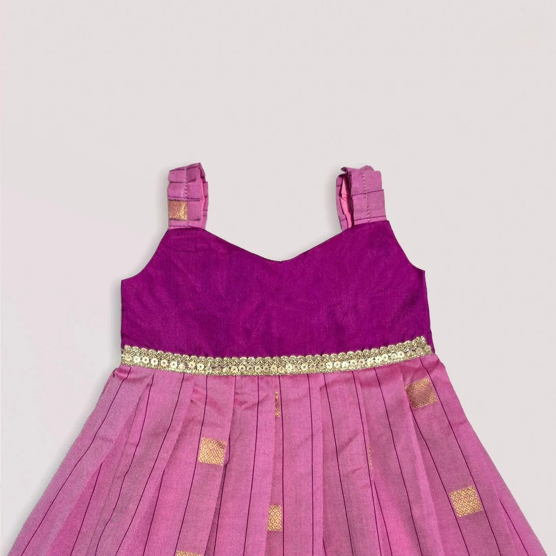 PURPLE PINK NEW BORN FROCK