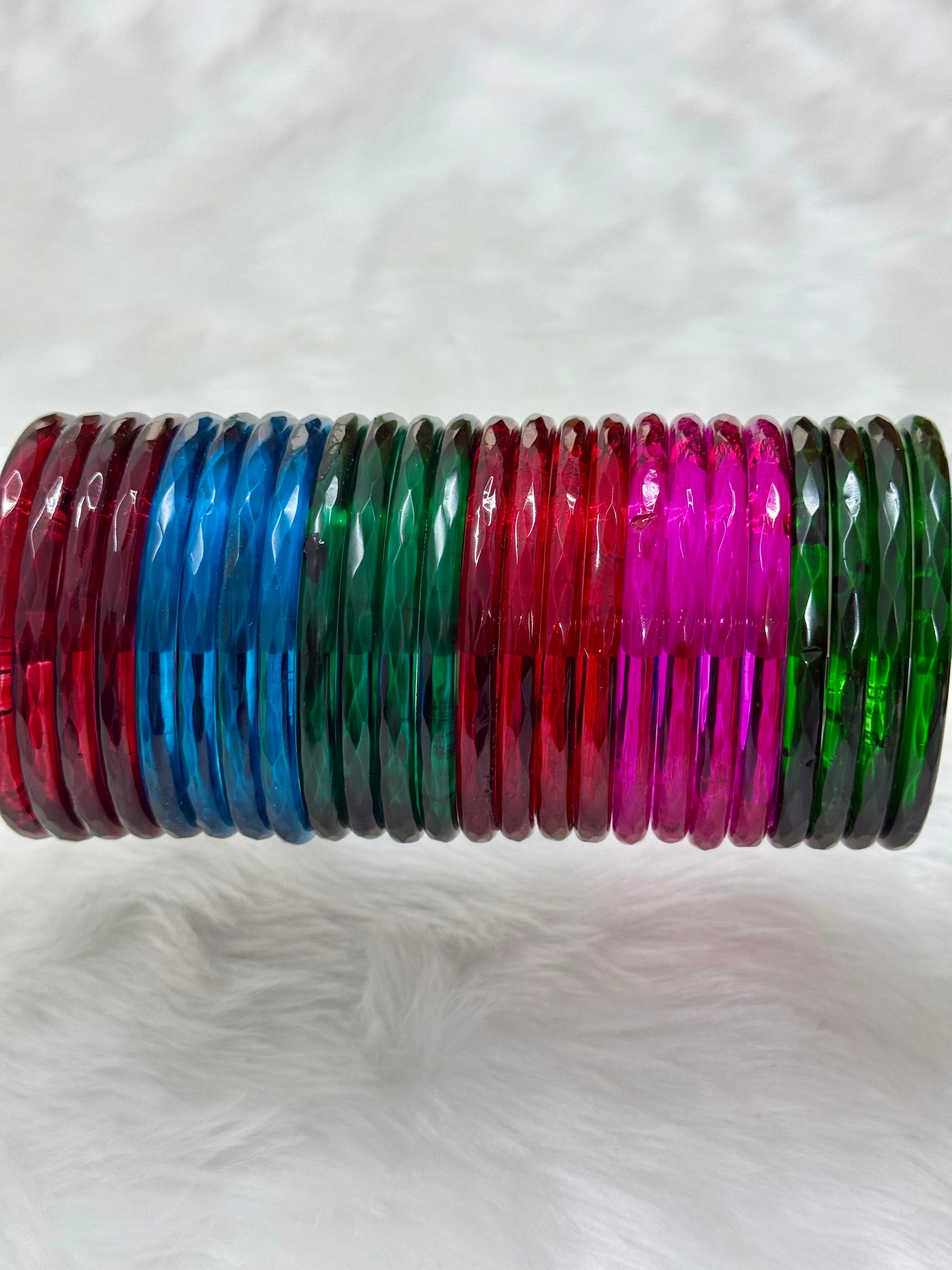VIRAL TRENDING JELLY BANGLES - 6 COLOURS (BOX OF 24 PCS)