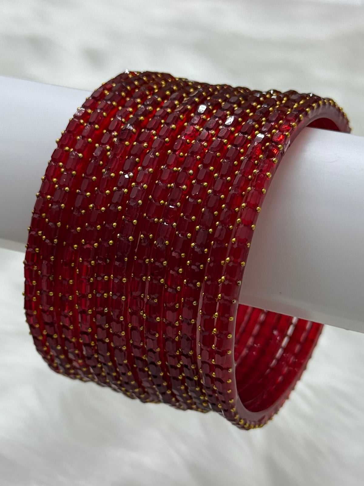 PREMIUM RAINDROP GLASS BANGLES PACK OF 12