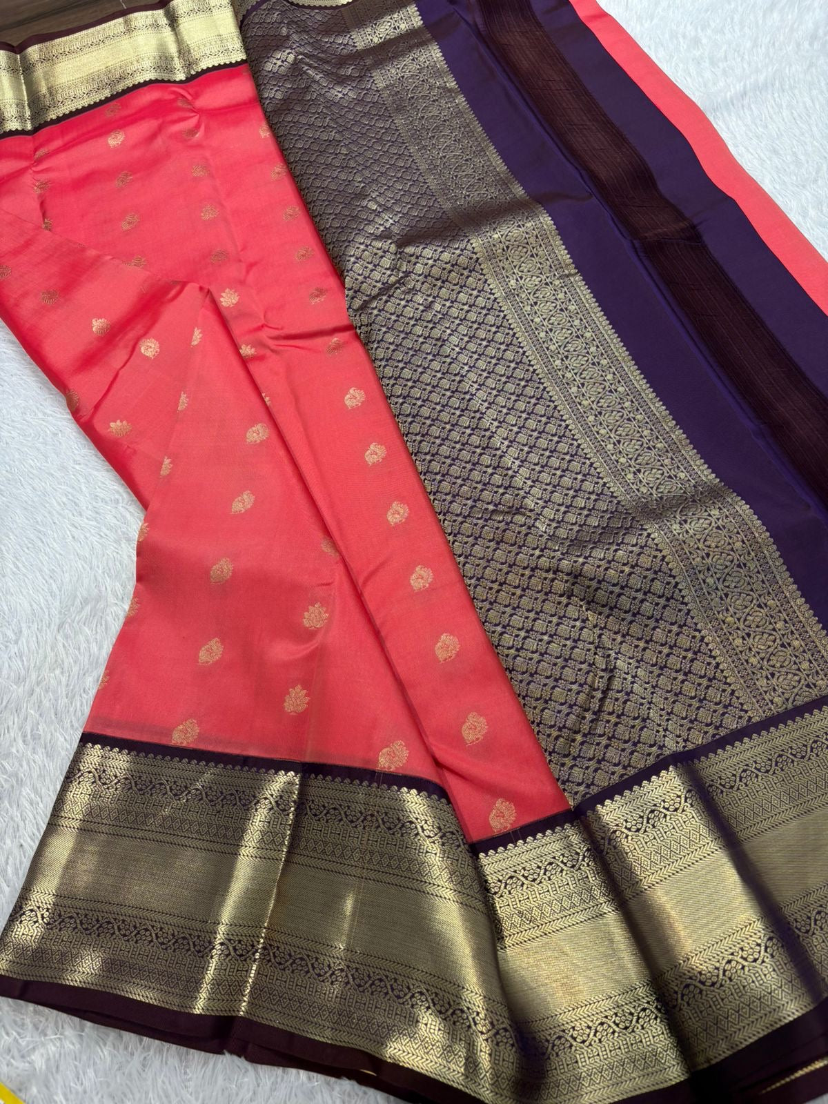 KANCHIPURAM PURE SILK SAREE | SILKMARK® CERTIFIED - ROUGE