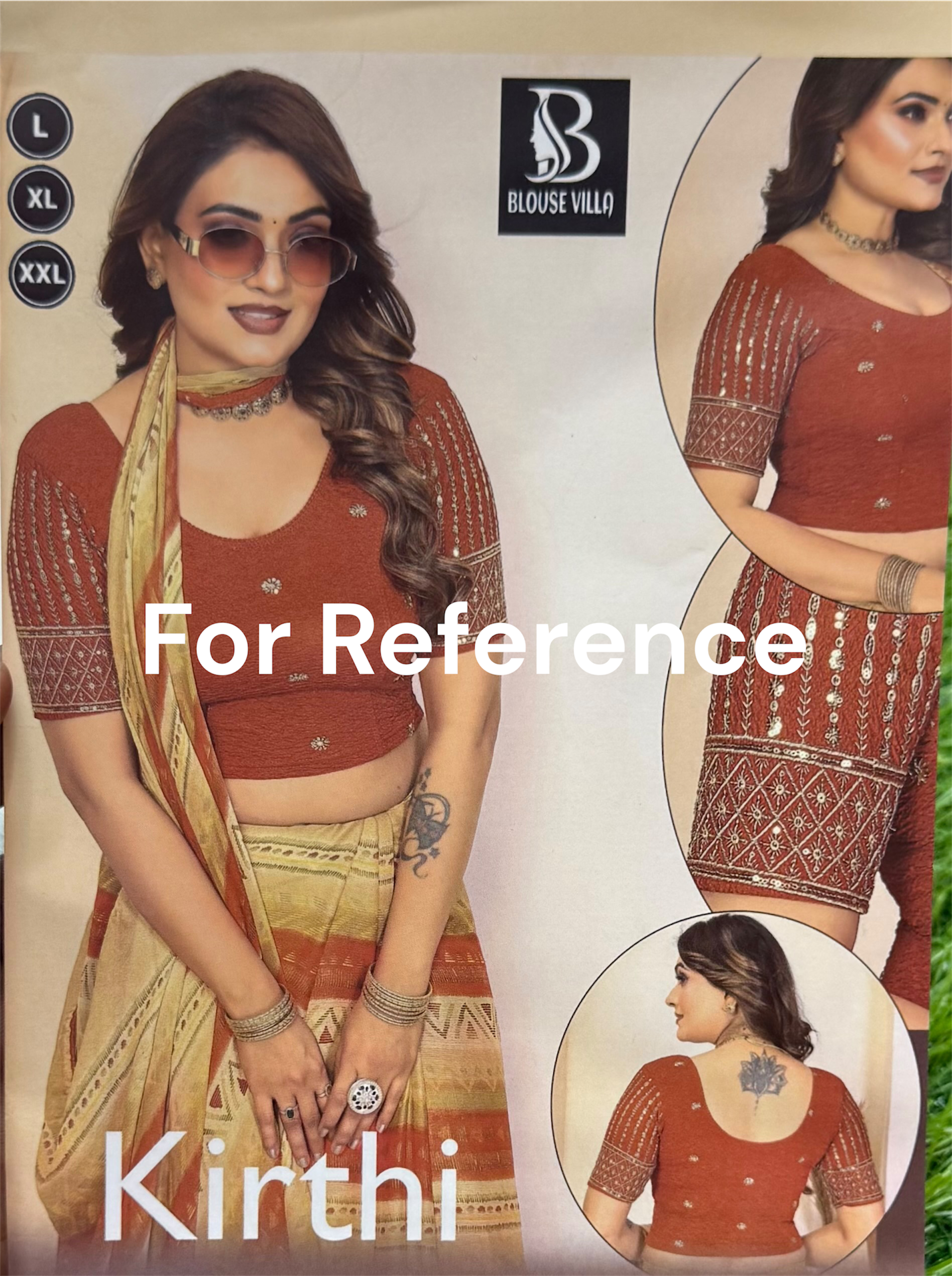 DESIGNER STRETCHABLE BLOUSE - GREEN