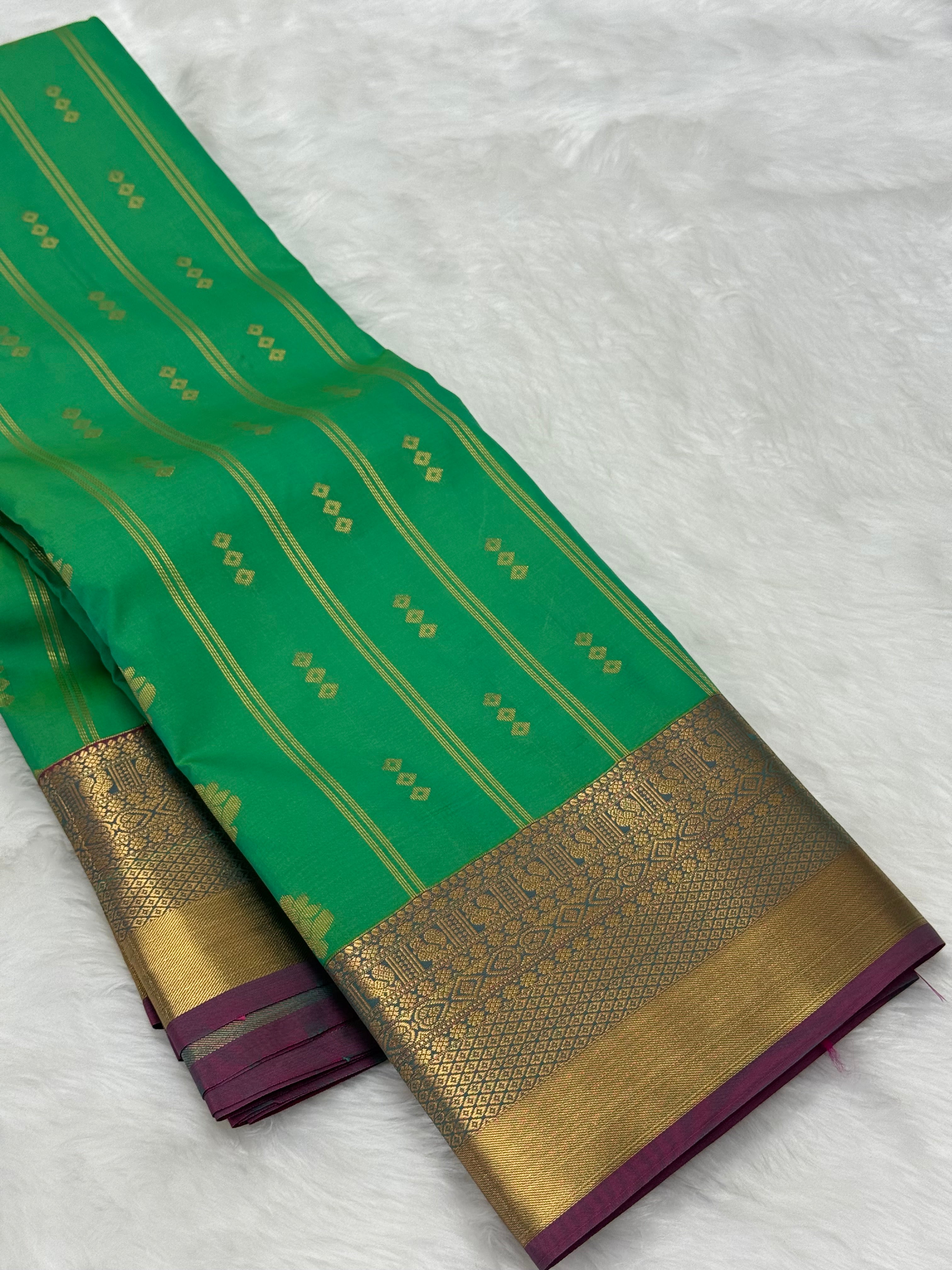 KARUNYA'S SPECIAL SOFT SILK SAREE - COOL GREEN