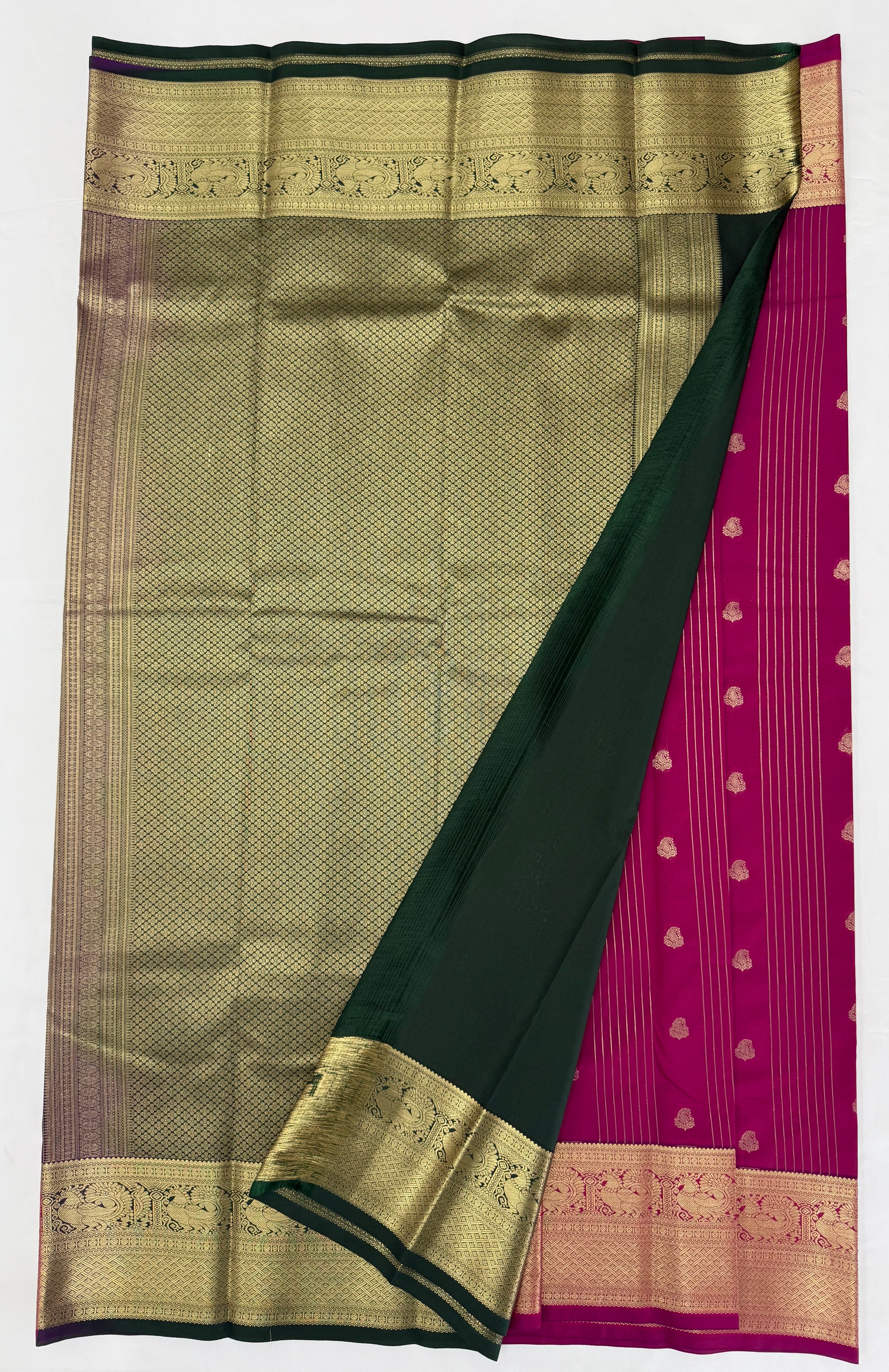 PREMIUM SEMI KANCHI SILK SAREE - PINK