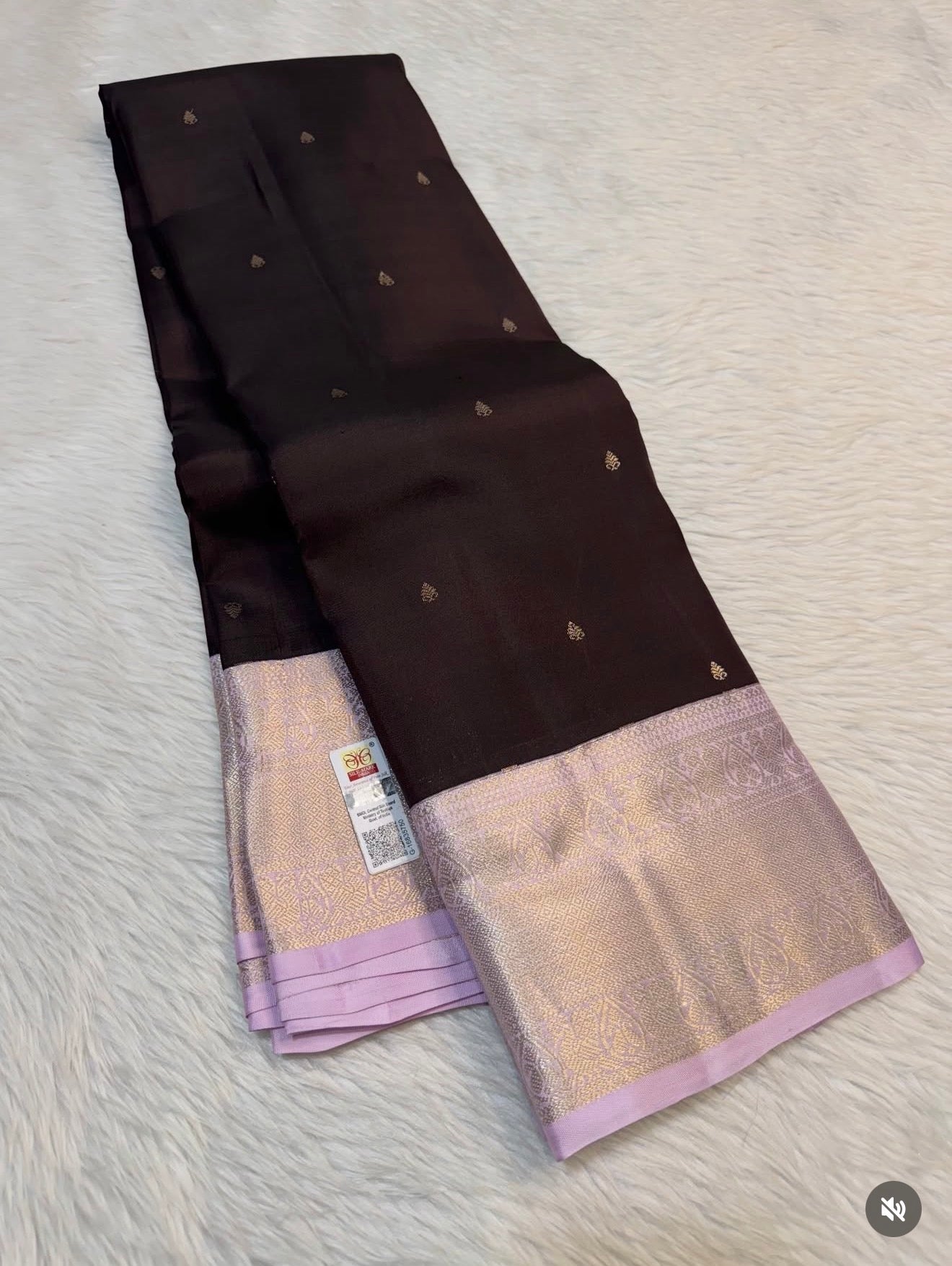 KANCHIPURAM PURE SILK SAREE | SILKMARK® CERTIFIED - BROWN