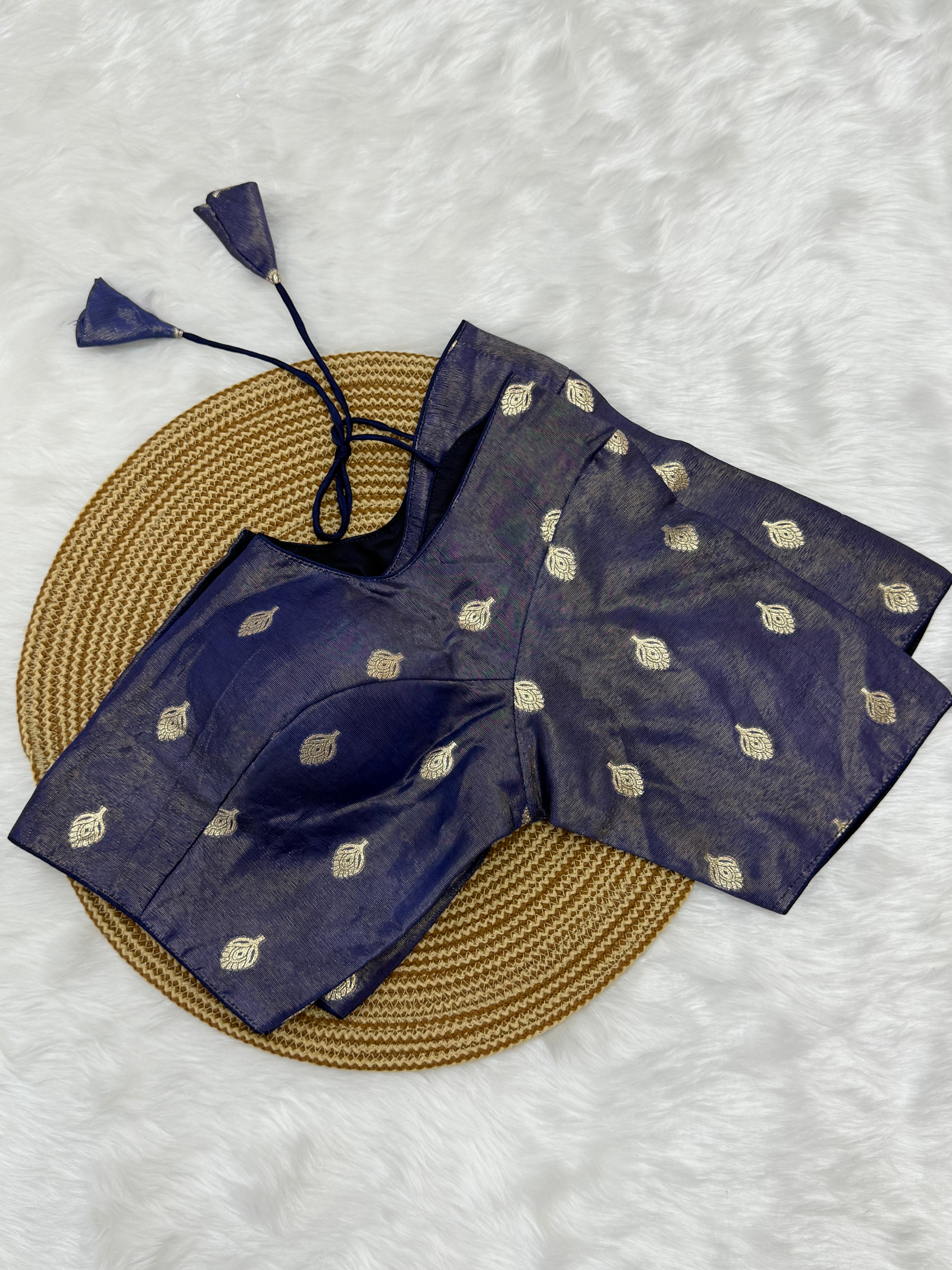READYMADE JACQUARD SAREE BLOUSE