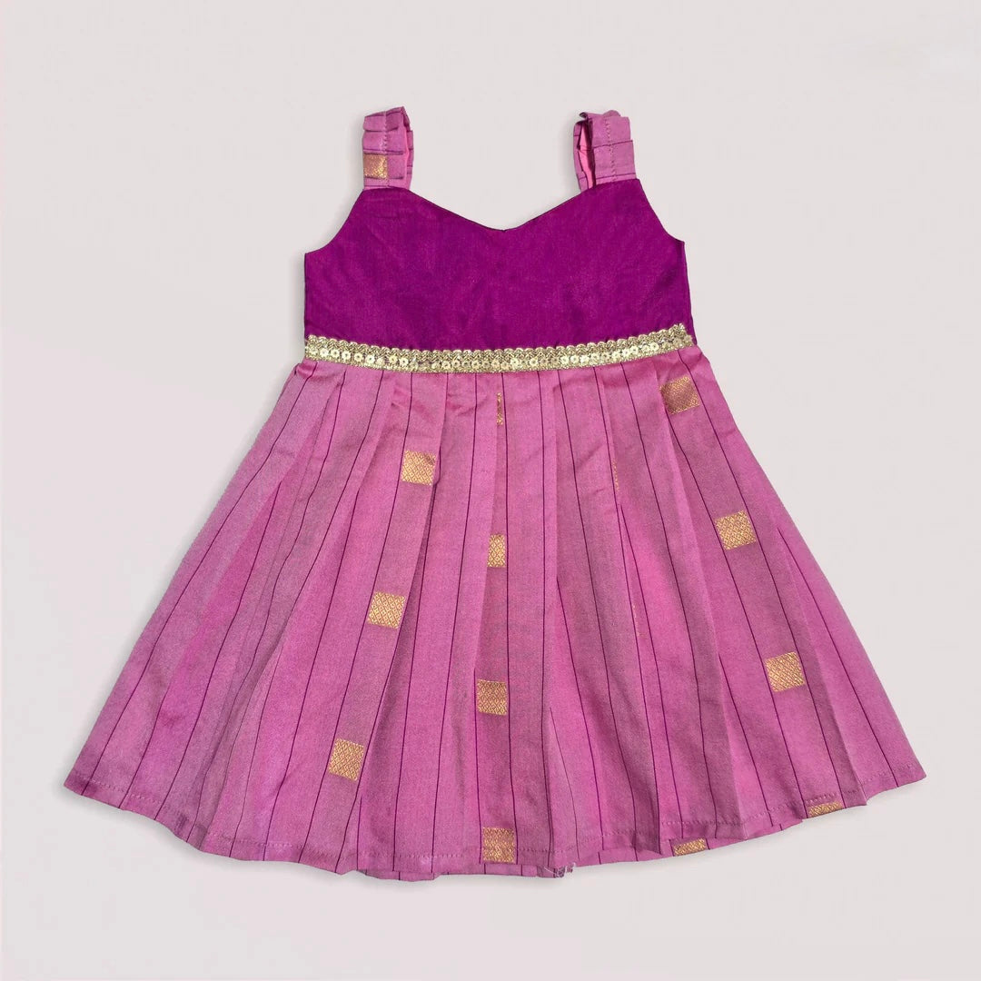 PURPLE PINK NEW BORN FROCK