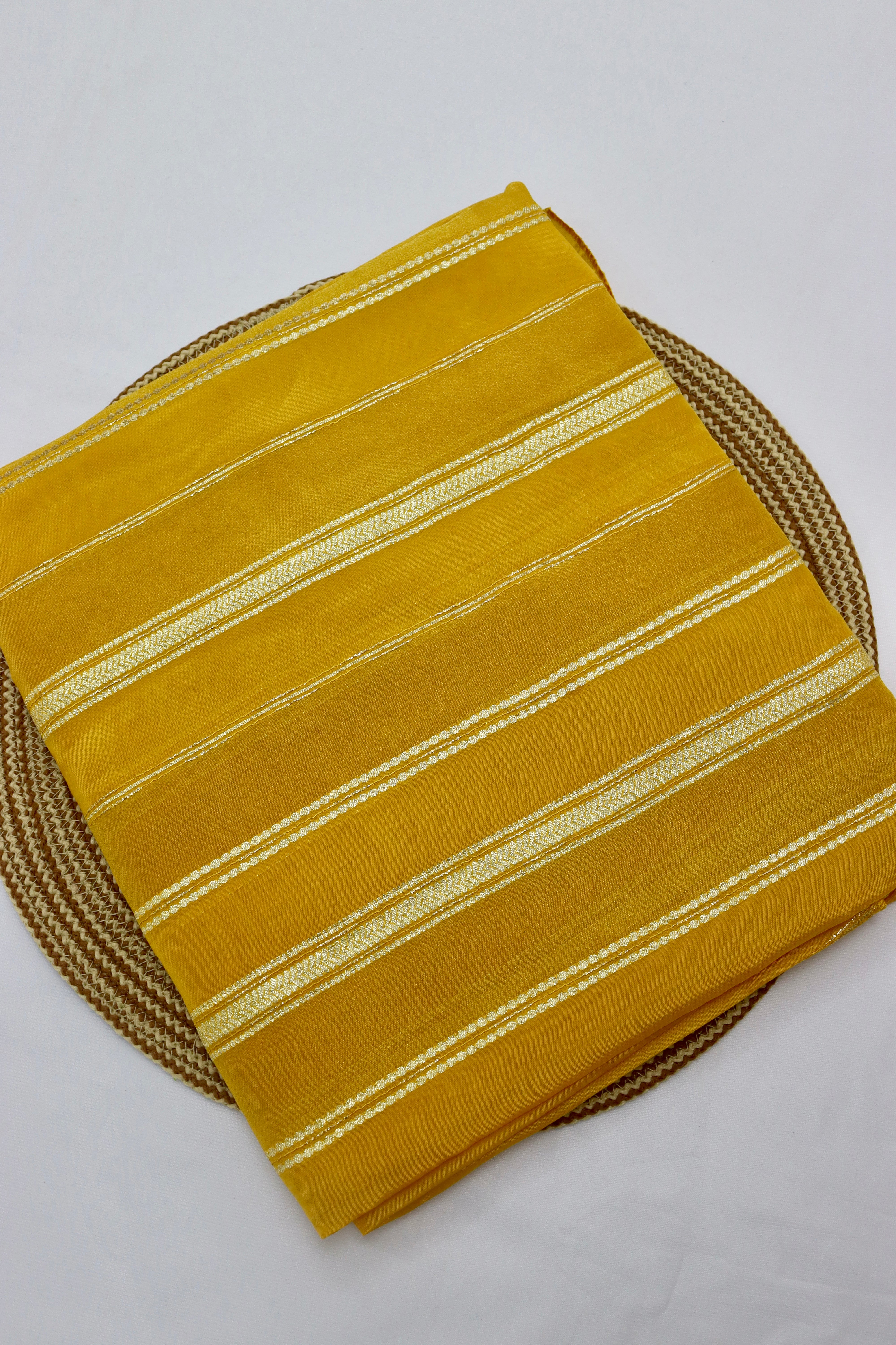 PREMIUM SATIN SILK SAREE - BUMBLEBEE