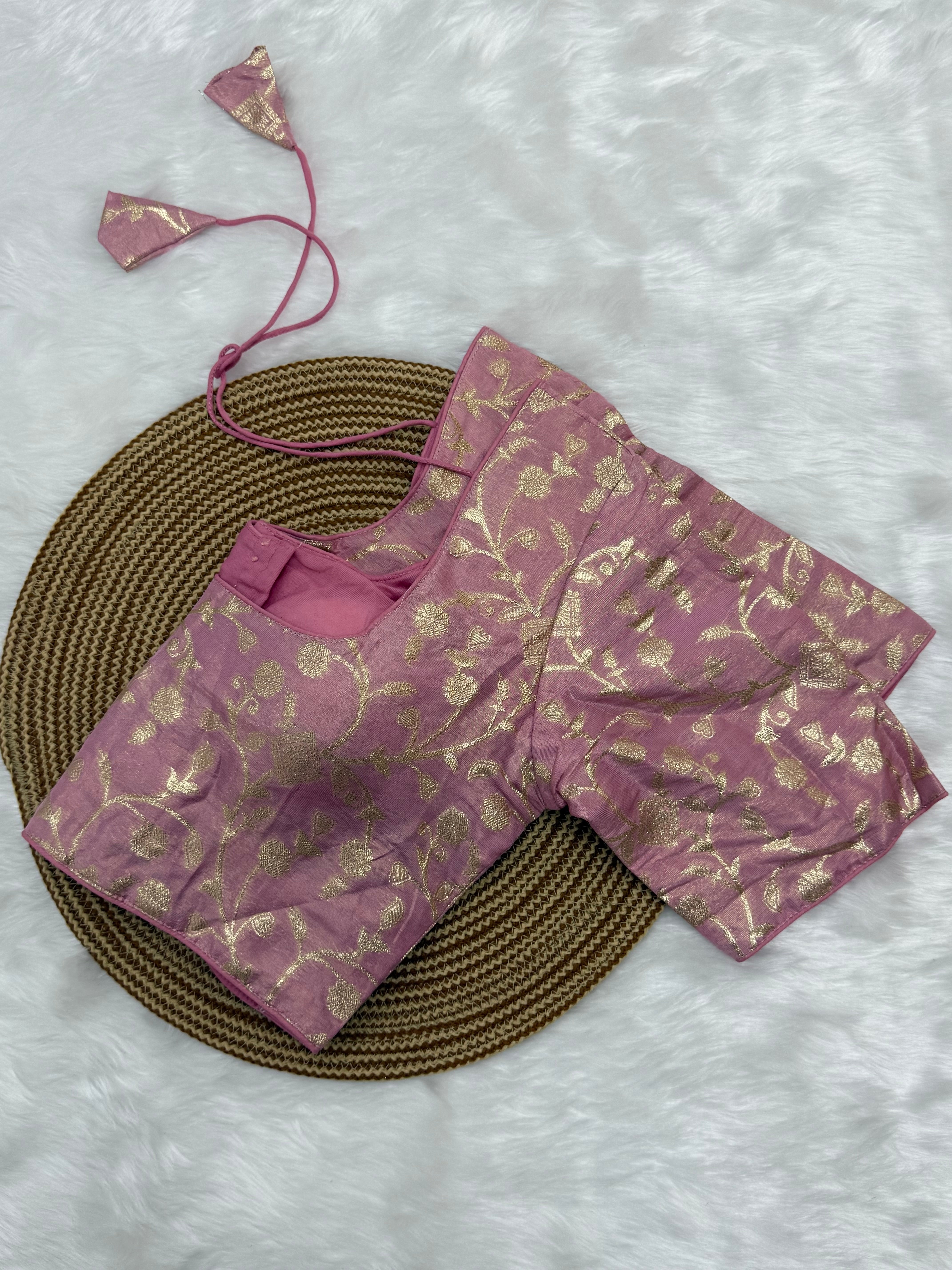 READYMADE JACQUARD SAREE BLOUSE