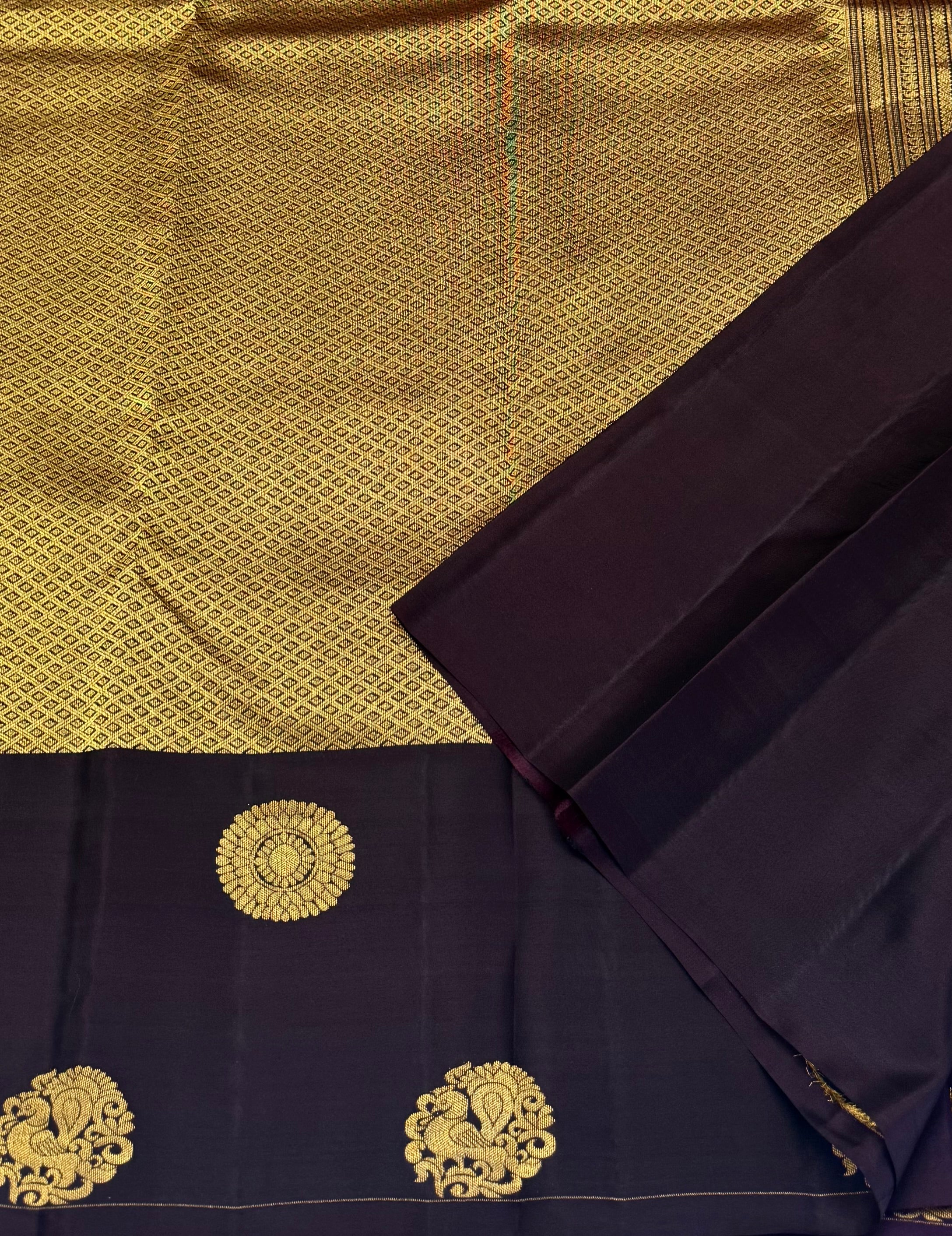 KANCHIPURAM PURE SILK SAREE | SILKMARK® CERTIFIED - GOLDEN MUSTARD