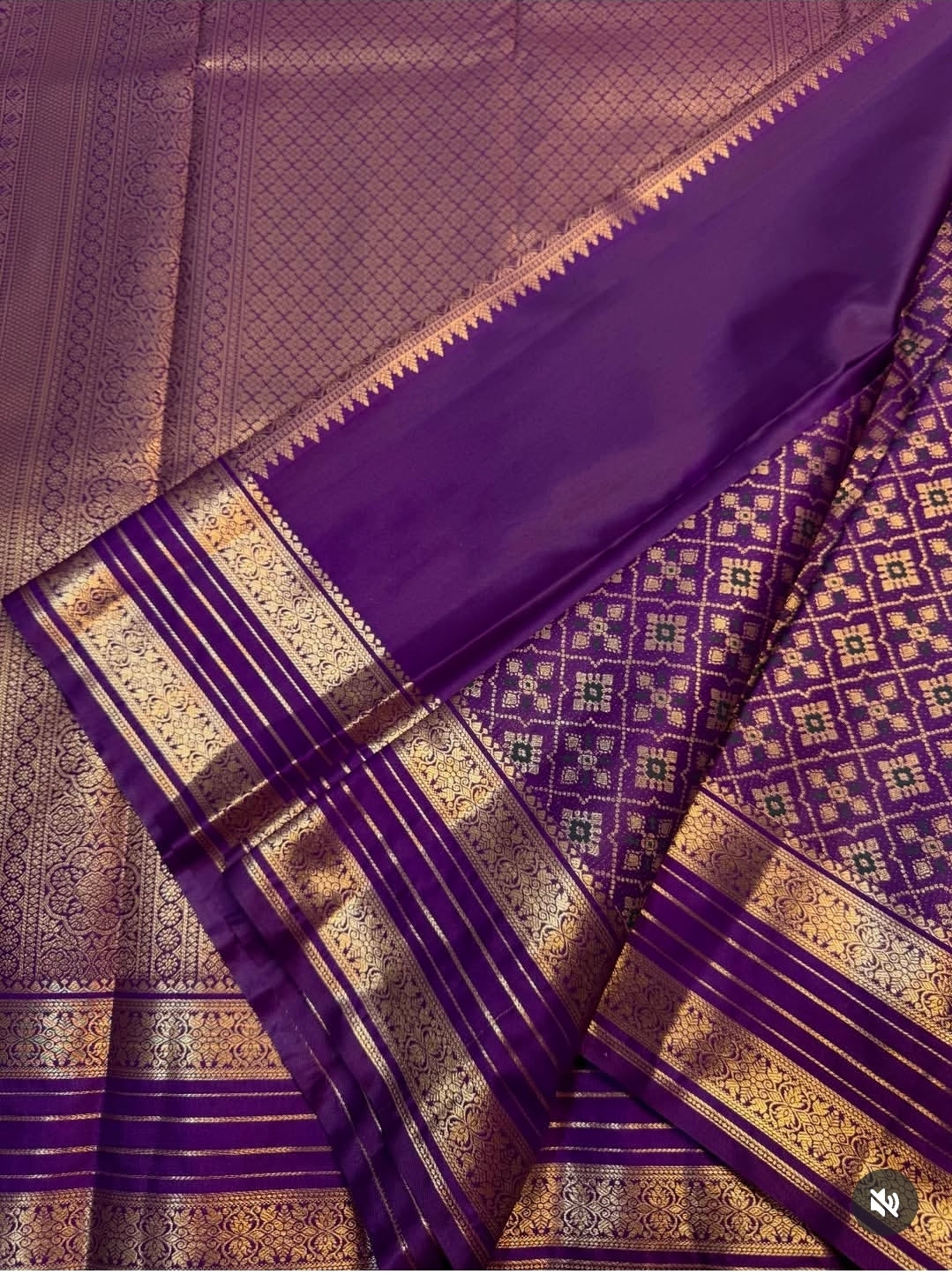 PREMIUM SEMI KANCHI SILK SAREE - MAUVEINE