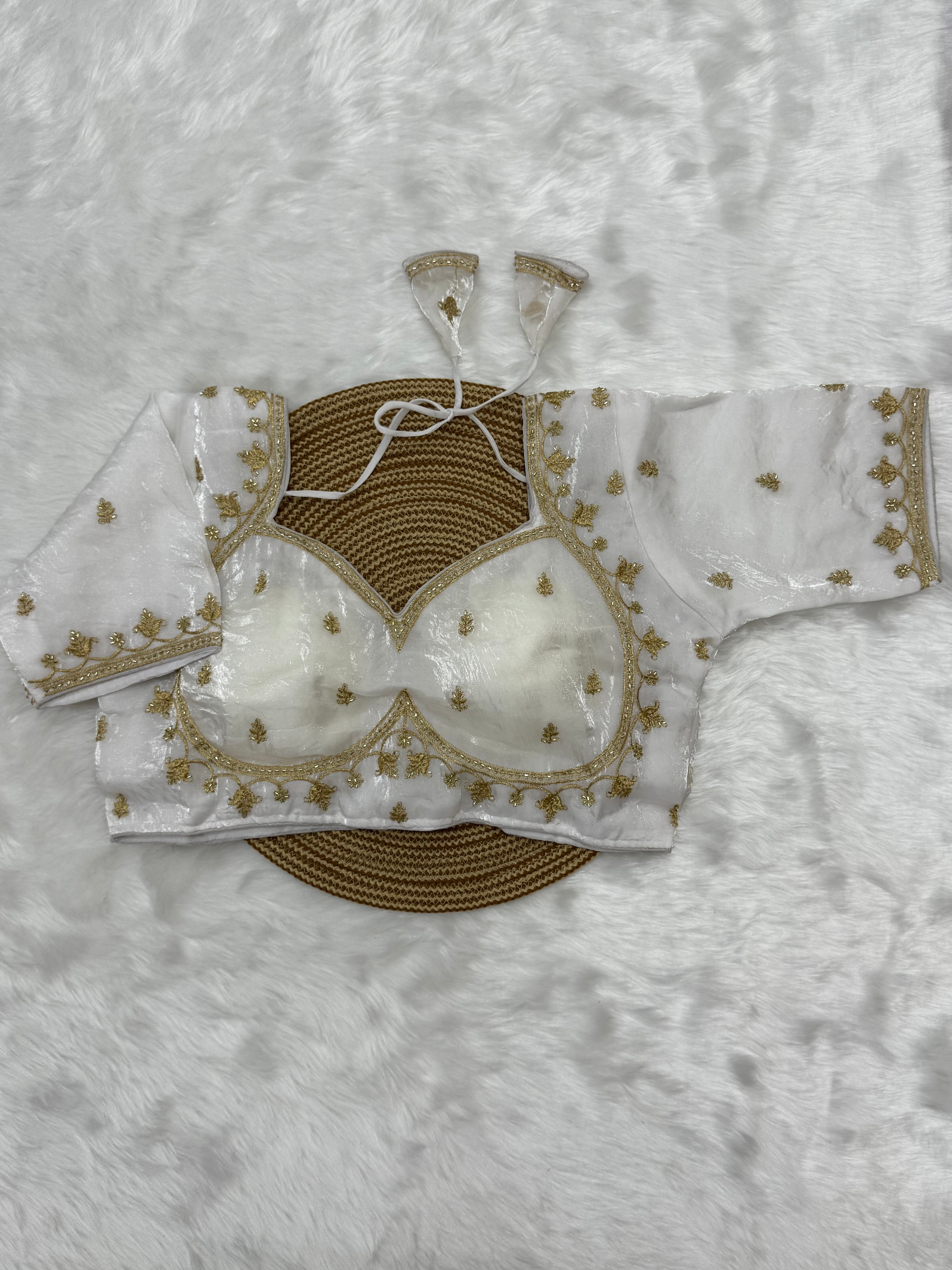 AARI WORK BRIDAL SAREE BLOUSE