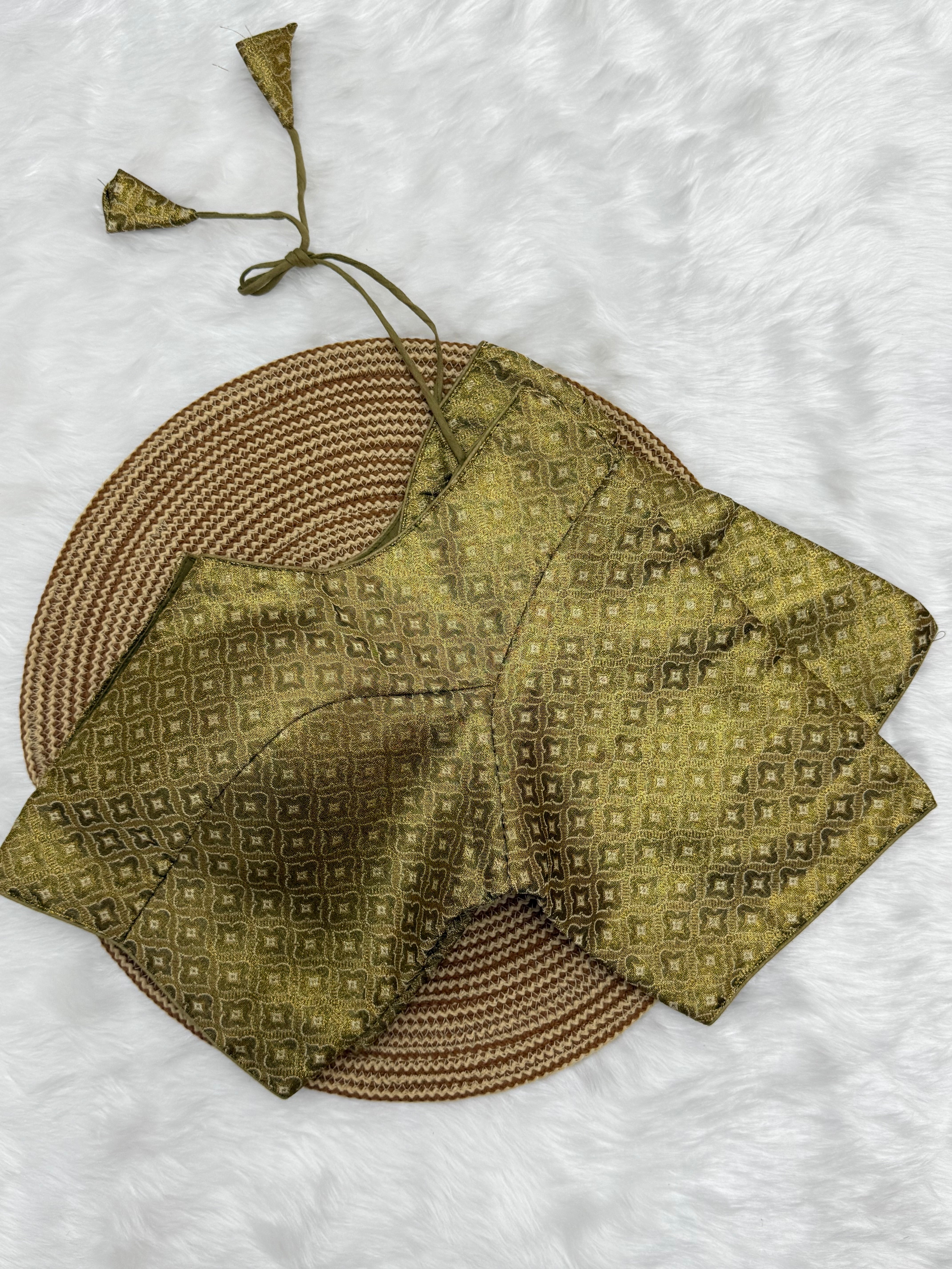 READYMADE JACQUARD SAREE BLOUSE