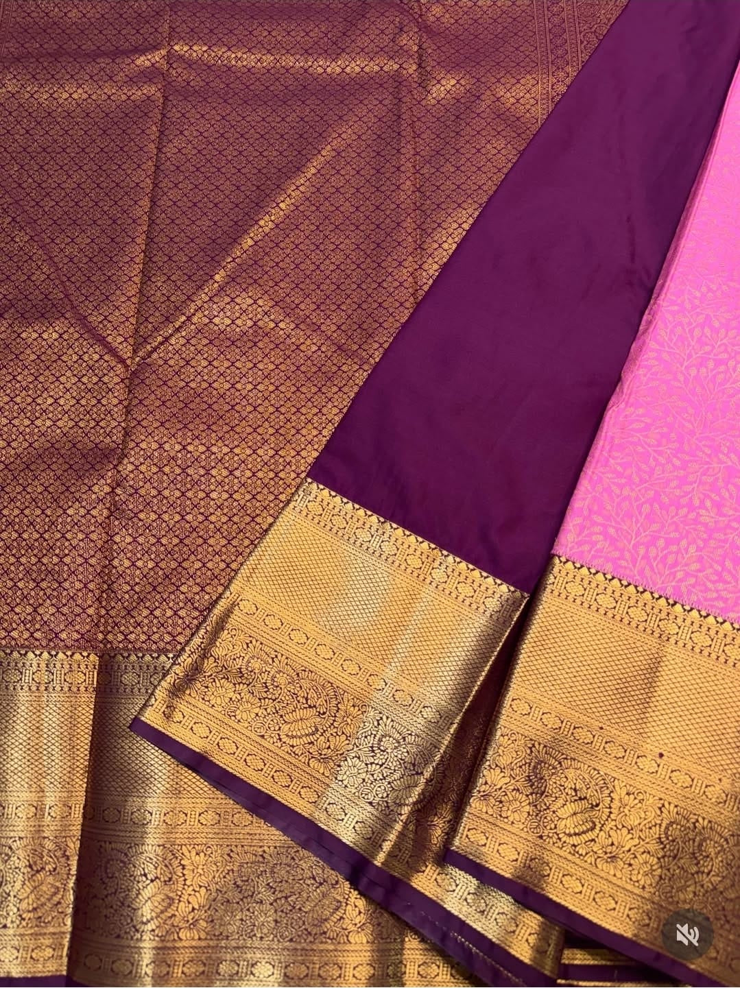 PREMIUM SEMI KANCHI SILK SAREE - ROSE PINK