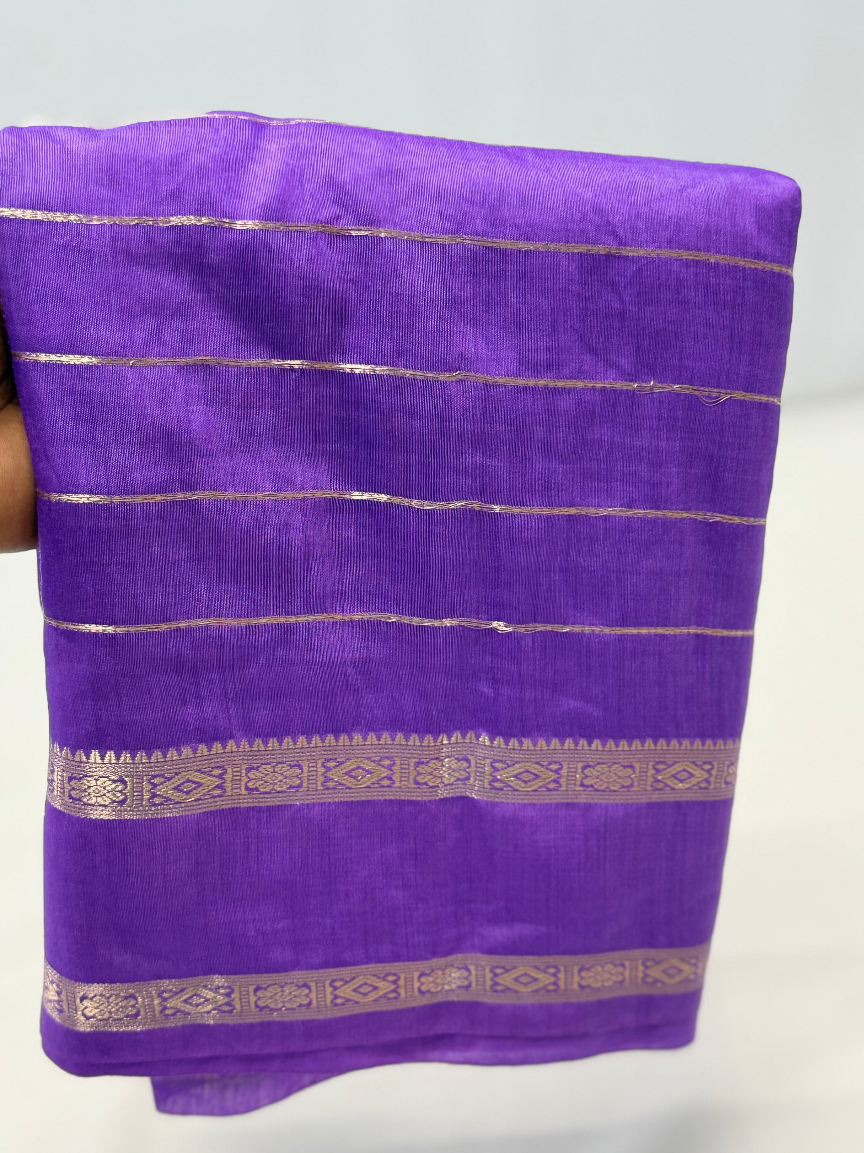 ASSAM COTTON SILK SAREE - LAVENDER