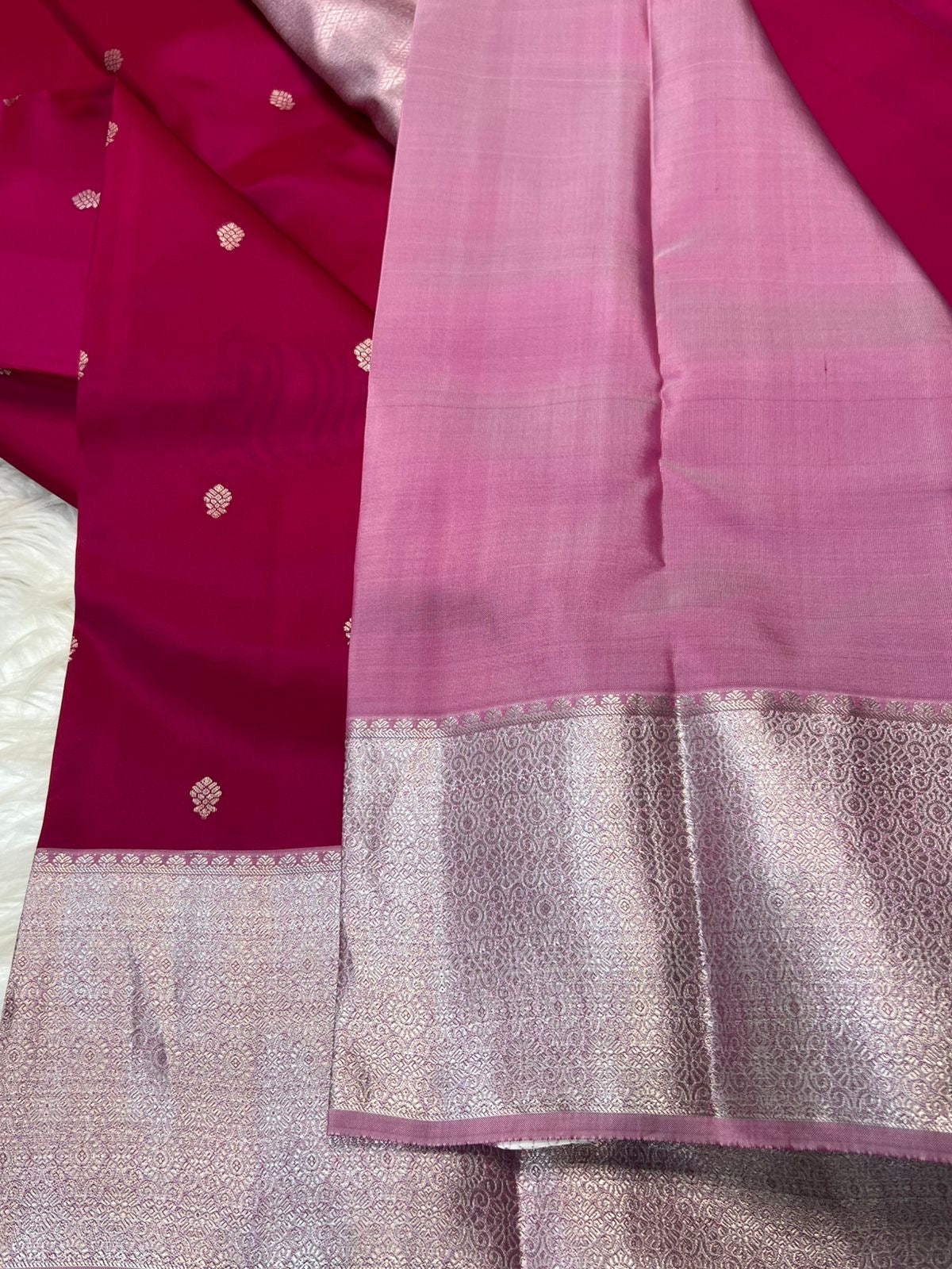 KANCHIPURAM PURE SILK SAREE | SILKMARK® CERTIFIED - MAGENTA