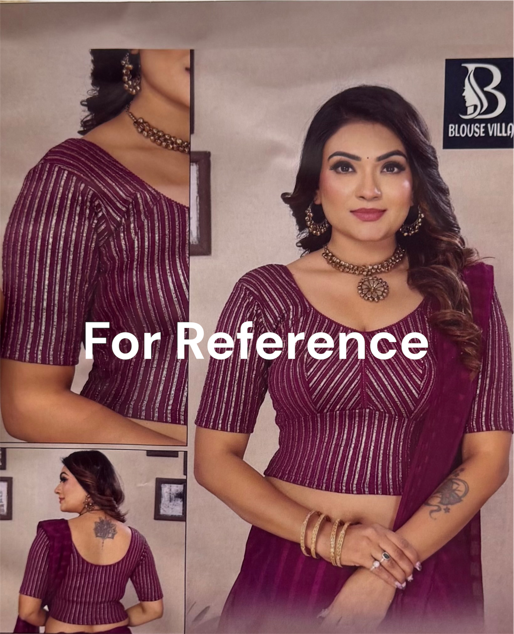 DESIGNER STRETCHABLE BLOUSE - RED