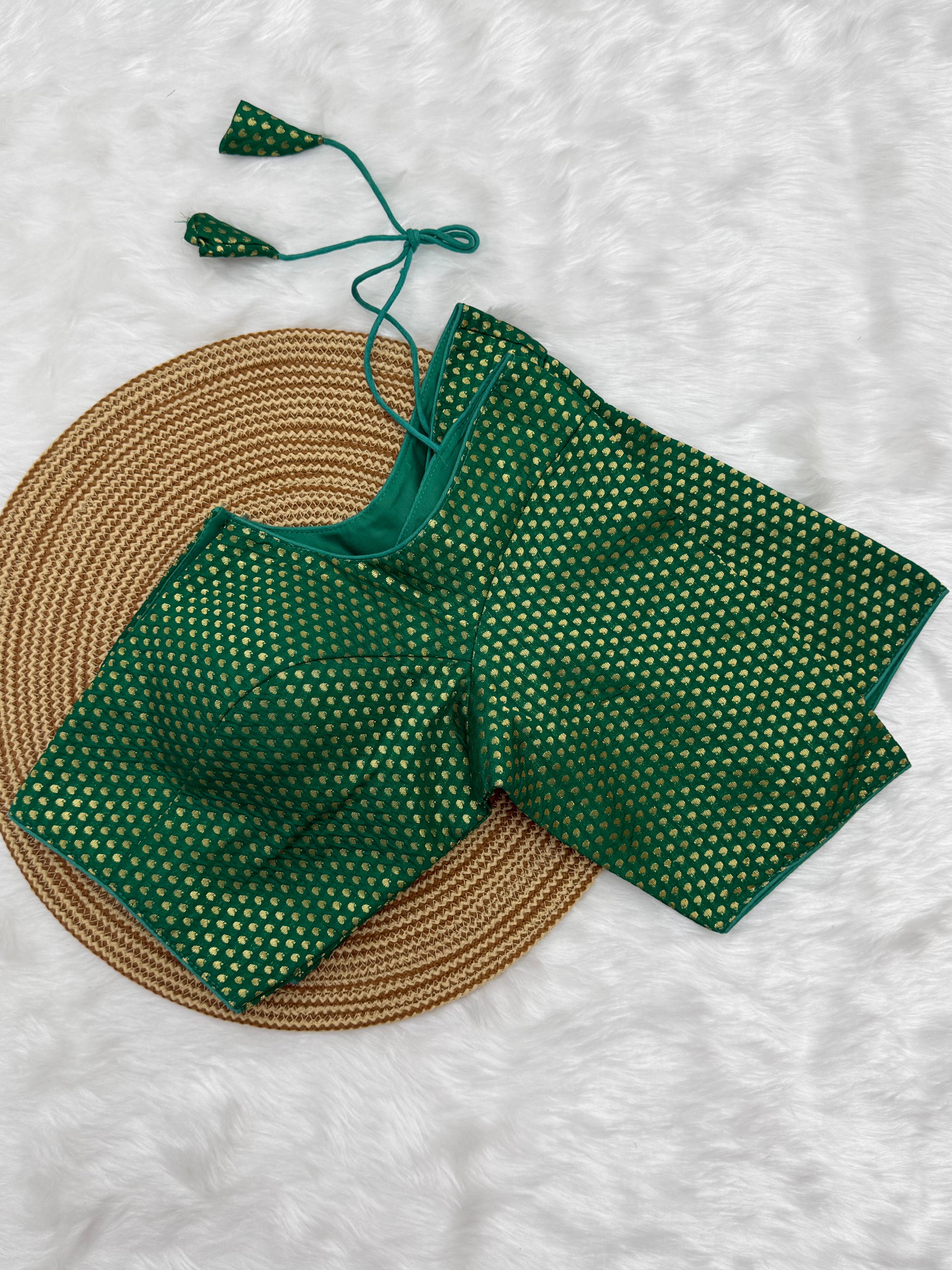 READYMADE JACQUARD SAREE BLOUSE