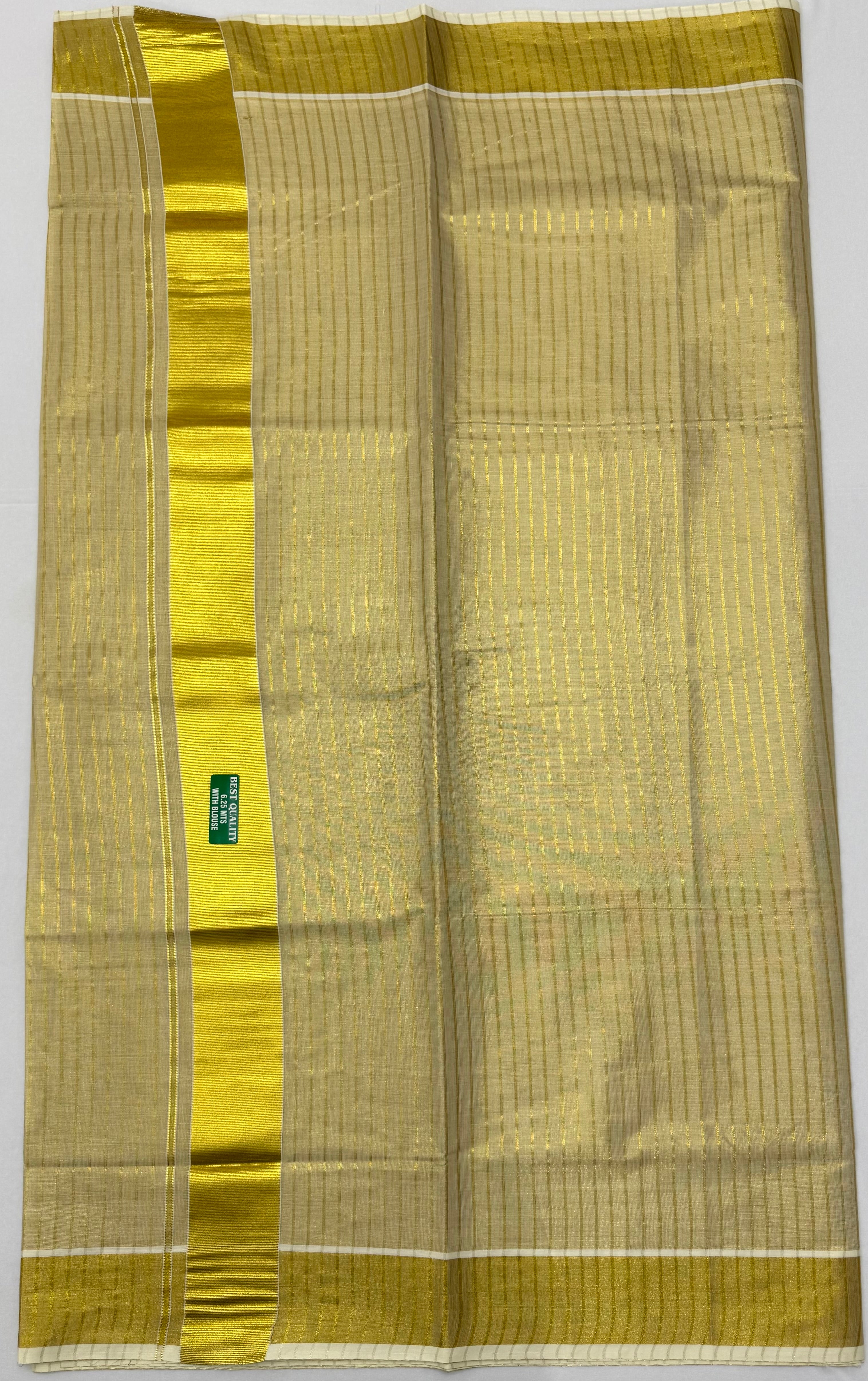 PREMIUM TISSUE KASAVU KERALA SAREE - GOLD