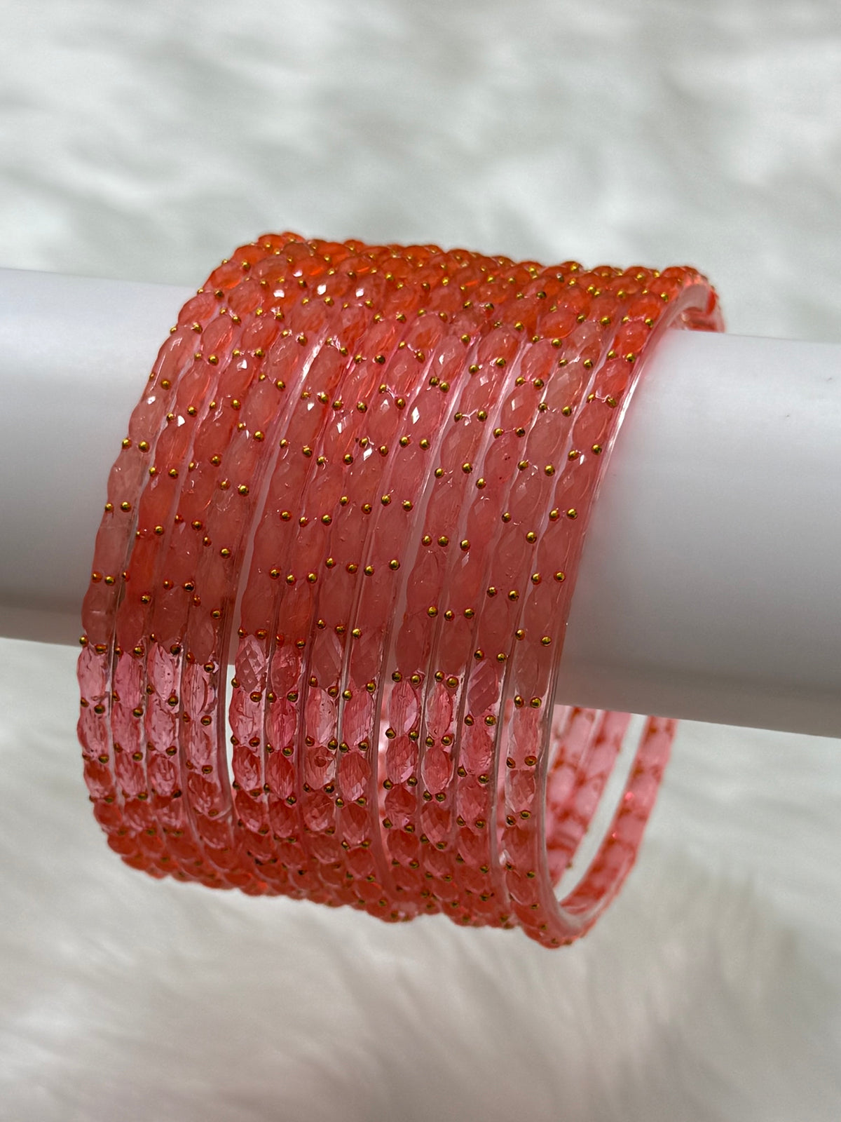 RAINDROP GLASS BANGLES PACK OF 12
