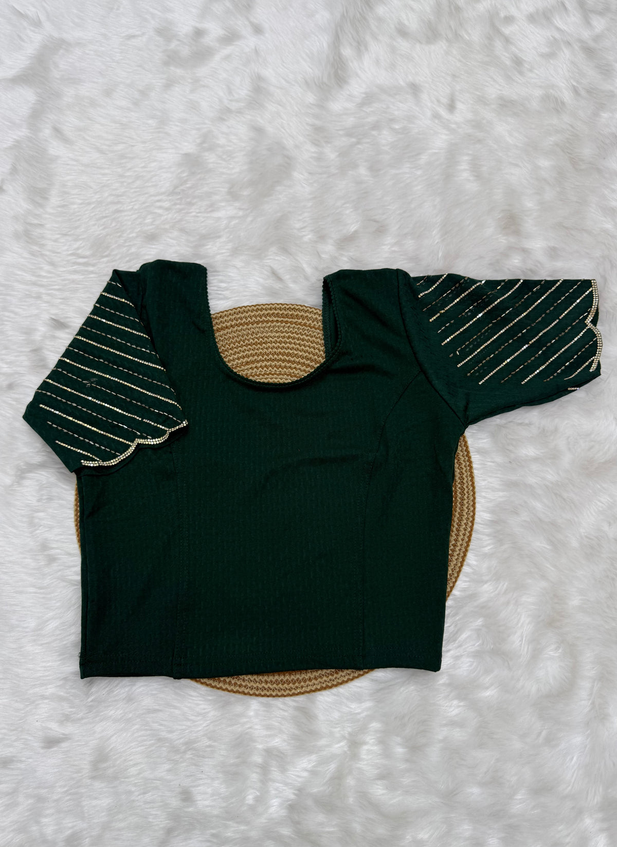 DESIGNER STRETCHABLE BLOUSE - GREEN