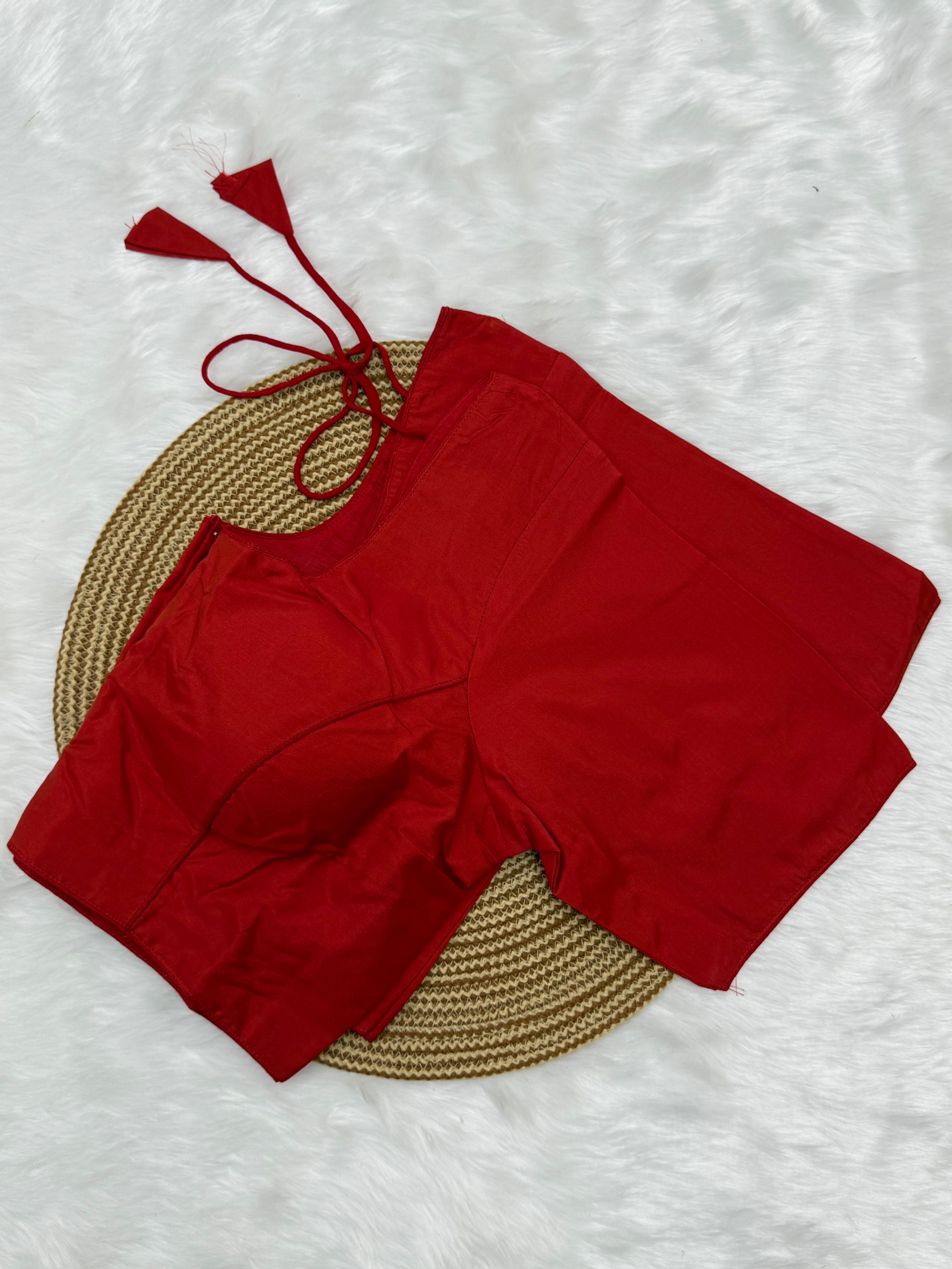 PLAIN READYMADE SAREE BLOUSE