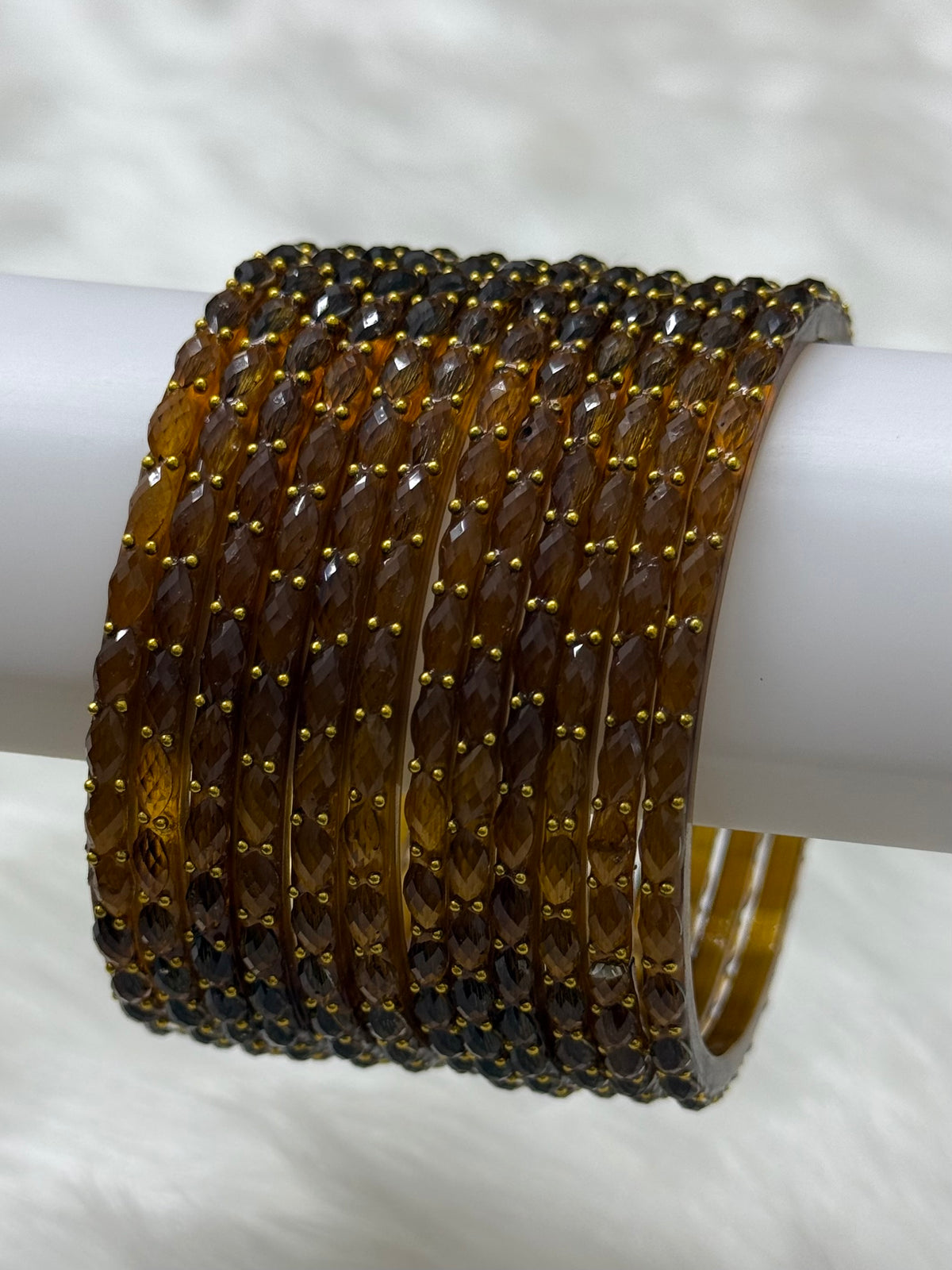 RAINDROP GLASS BANGLES PACK OF 12