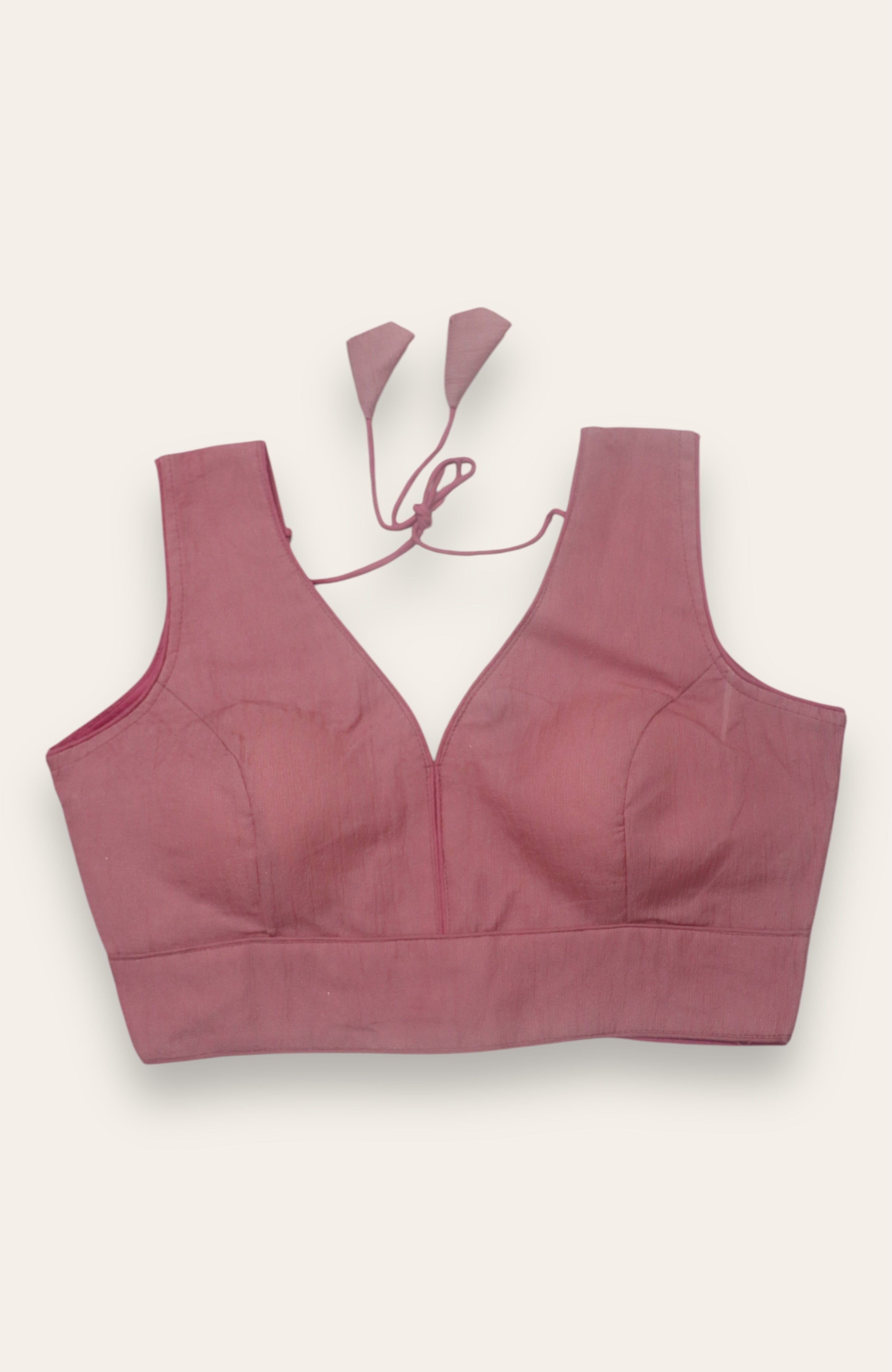 SLEEVELESS READYMADE BLOUSE - PINK