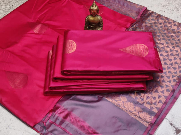 KARUNYA SPECIAL SOFT SILK SAREE - PINK