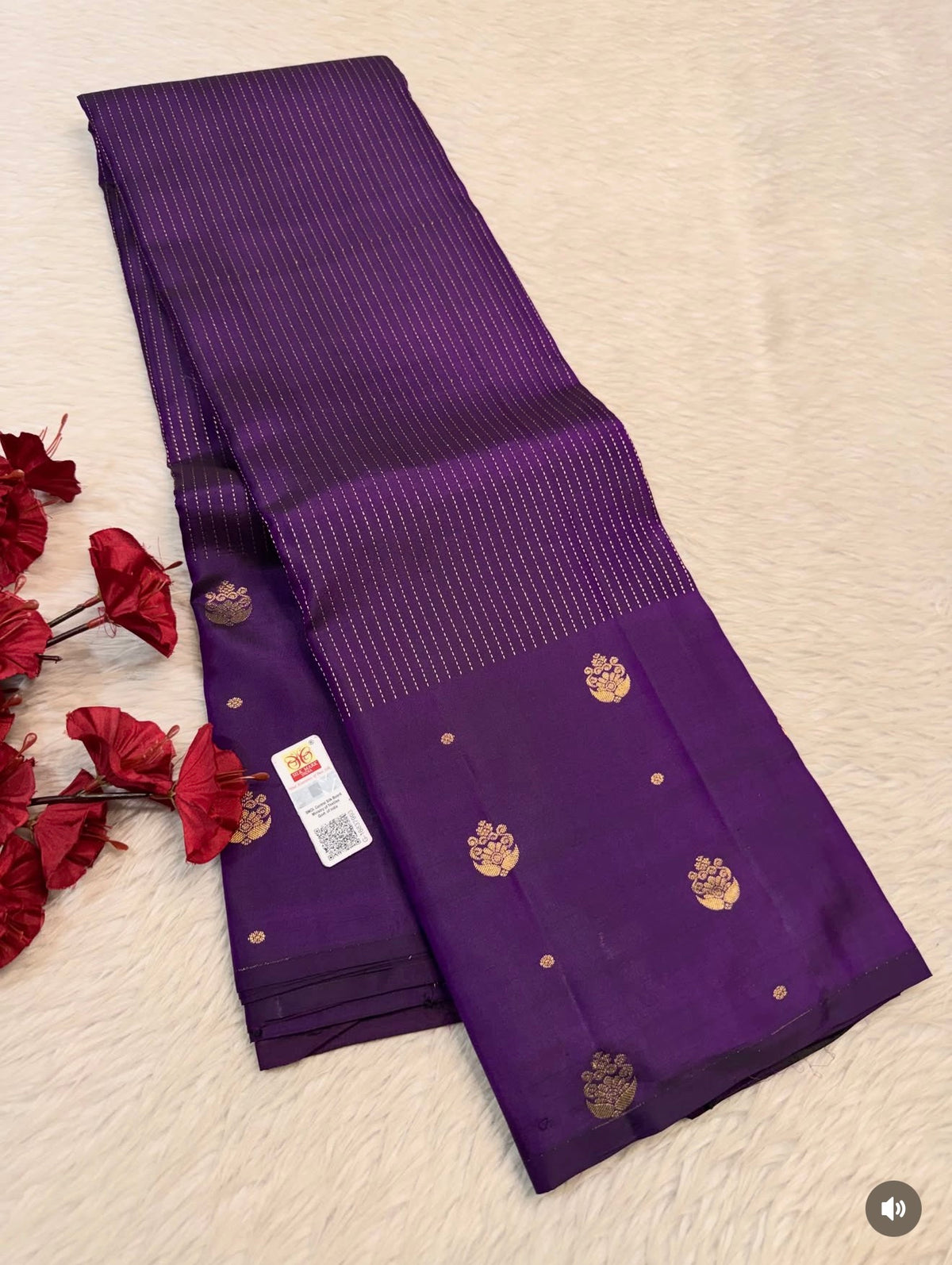 KANCHIPURAM PURE SILK SAREE | SILKMARK® CERTIFIED - ROYAL PURPLE