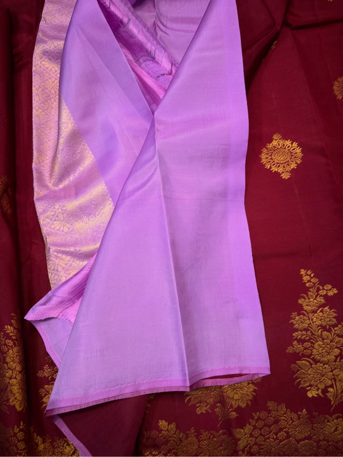 KANCHIPURAM PURE SILK SAREE | SILKMARK® CERTIFIED - DEEP RED