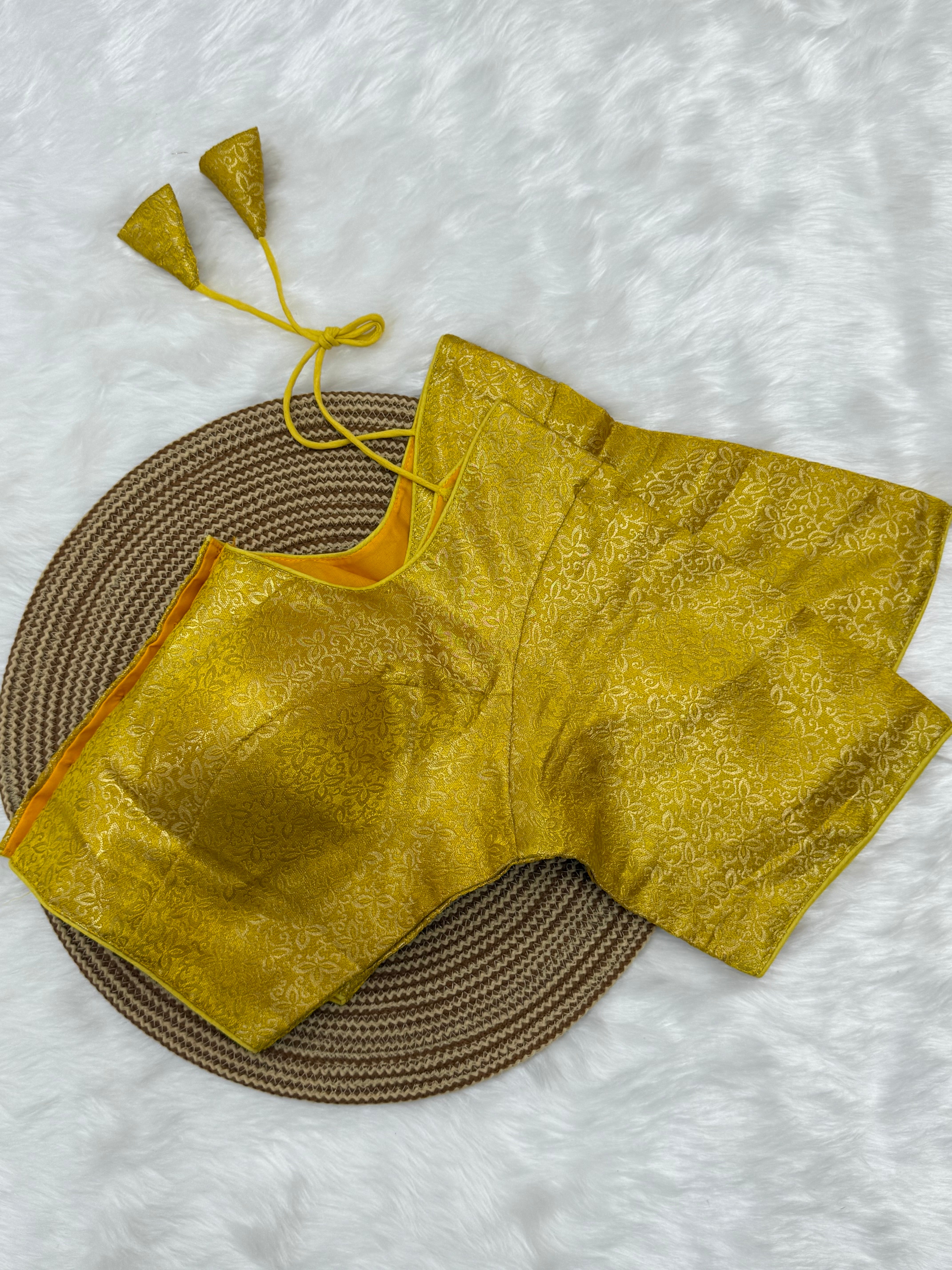READYMADE JACQUARD SAREE BLOUSE