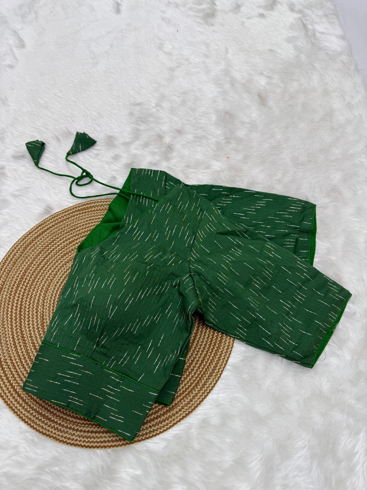 DESIGNER READYMADE BLOUSE - GREEN