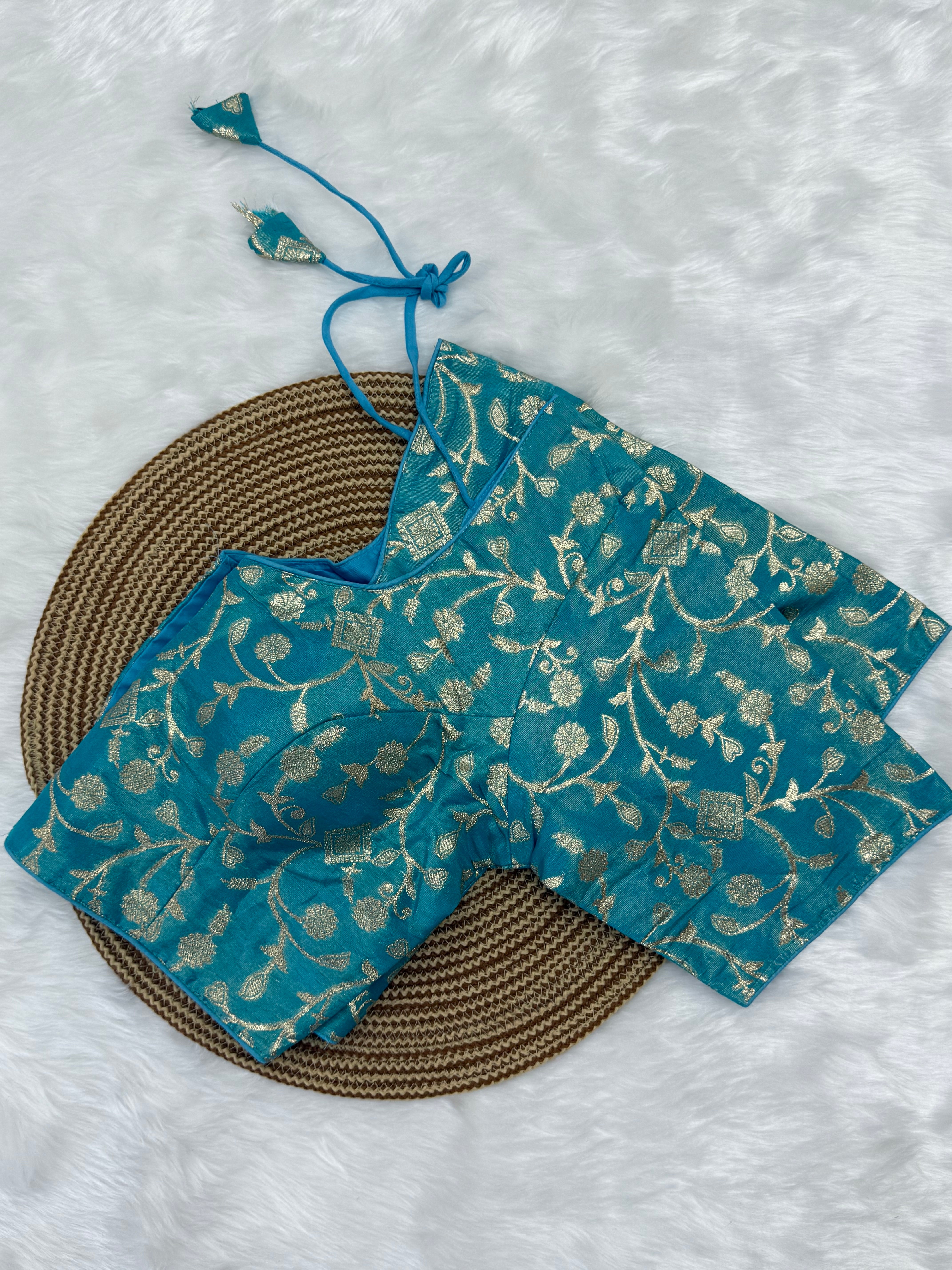 READYMADE JACQUARD SAREE BLOUSE