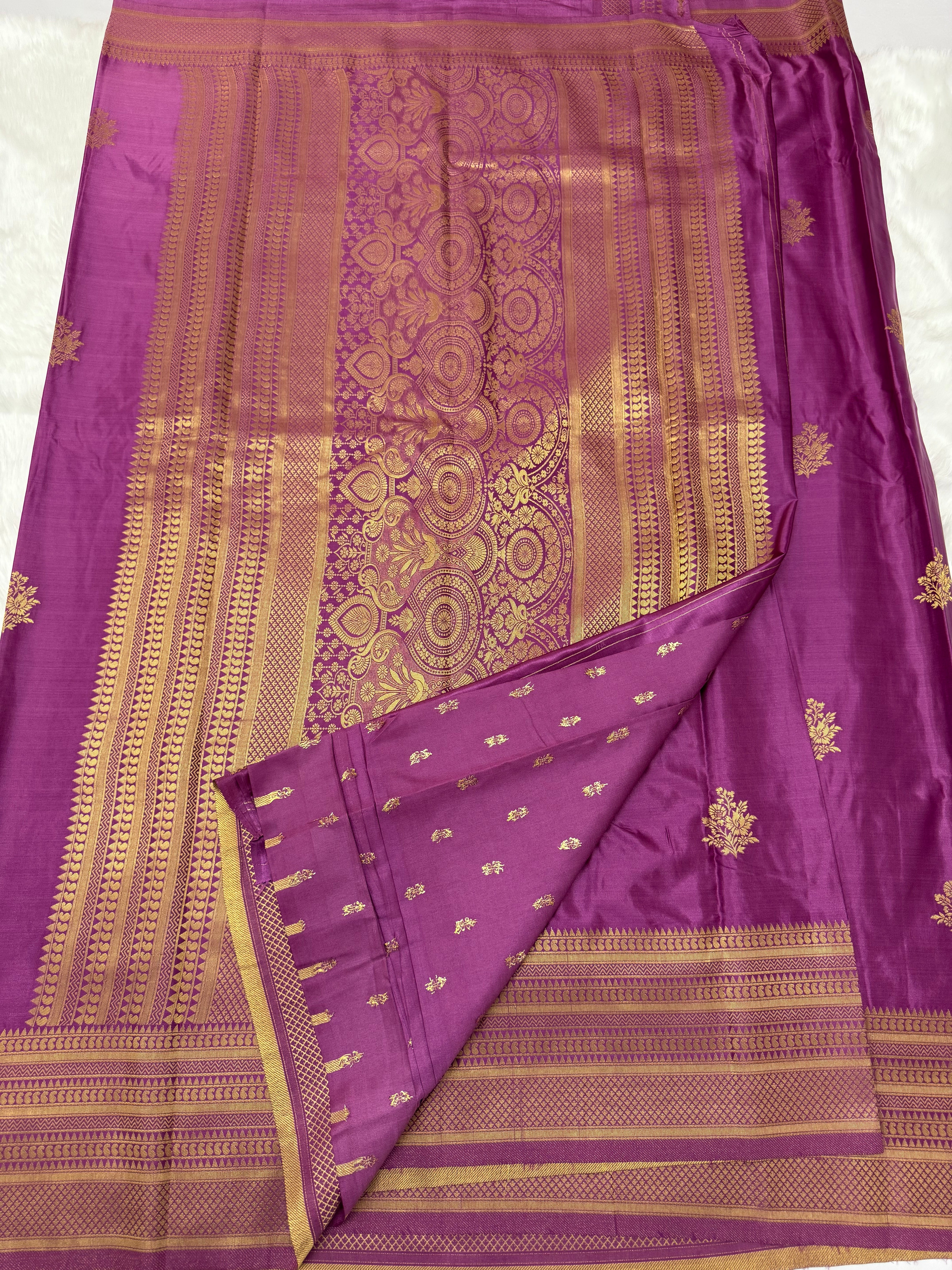 BEAUTIFUL PREMIUM SATIN SAREE - PHLOX
