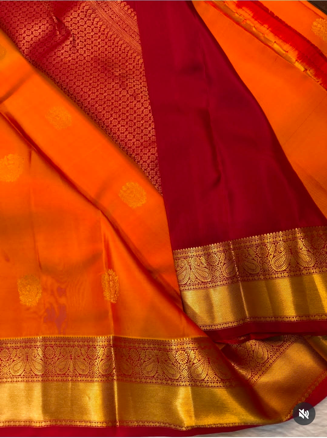 KANCHIPURAM PURE SILK SAREE | SILKMARK® CERTIFIED - MARIGOLD