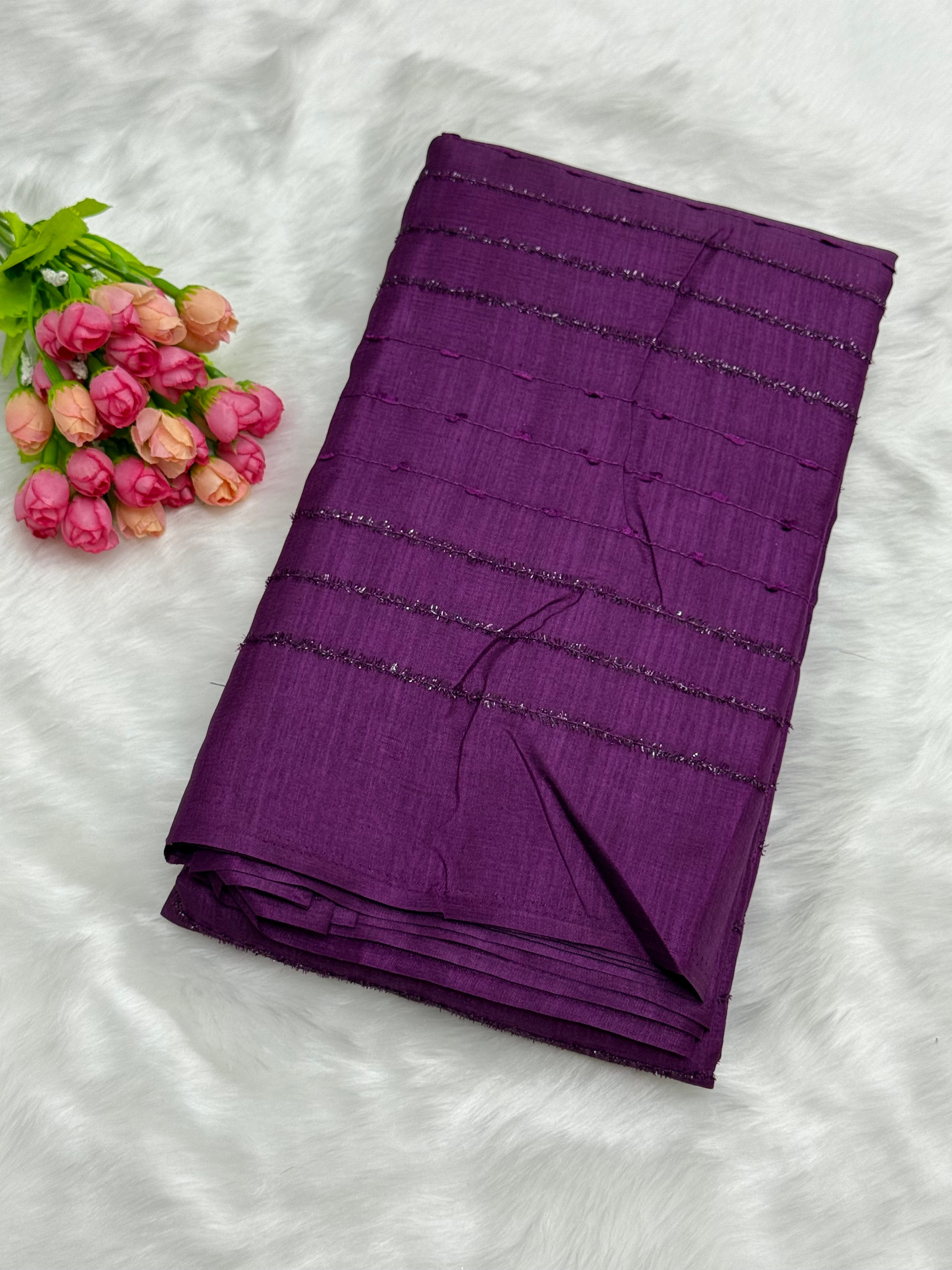 DESIGNER DOLLA SILK SAREE - VIOLET