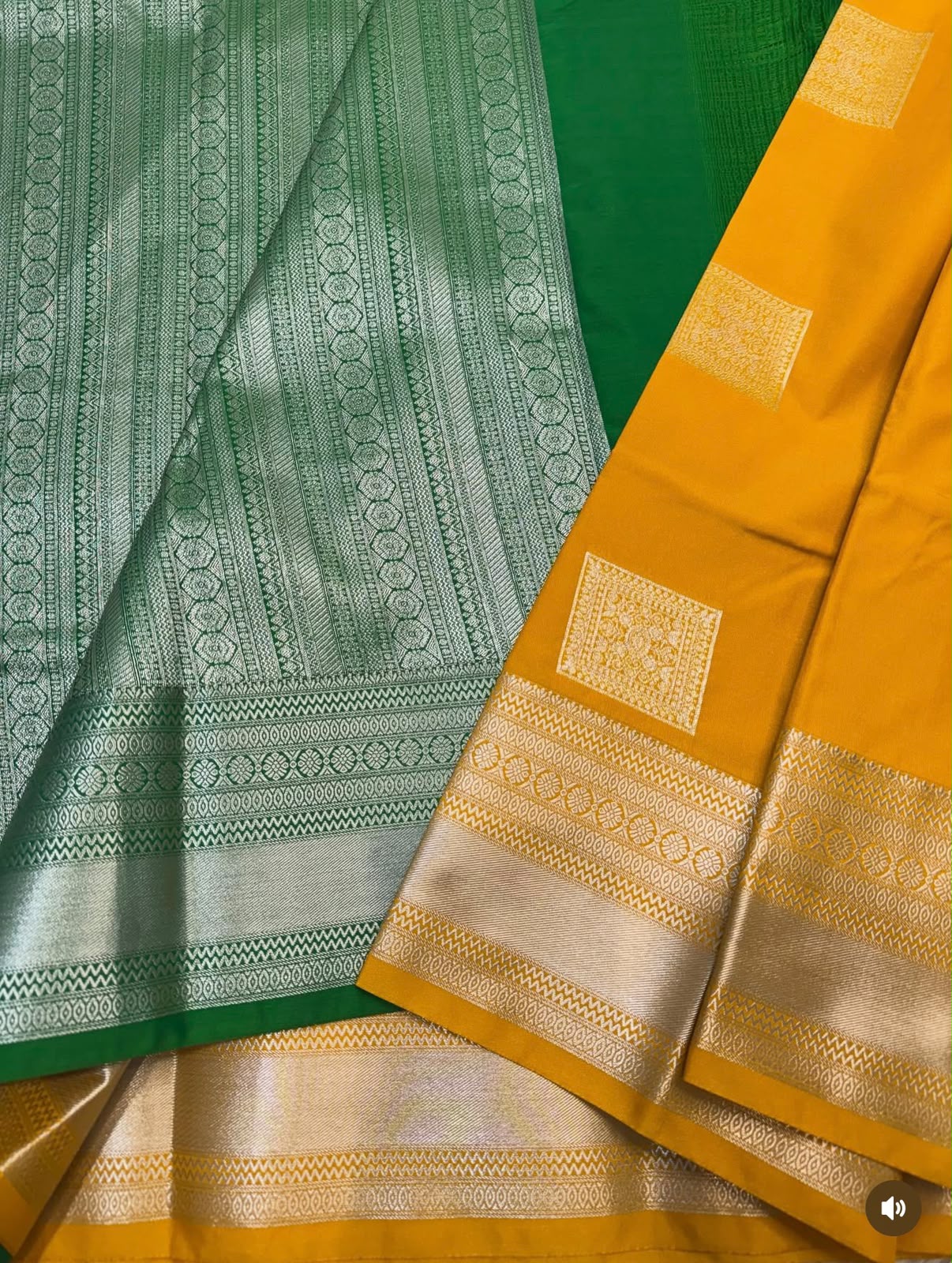 PREMIUM SEMI KANCHI SILK SAREE - HONEY YELLOW
